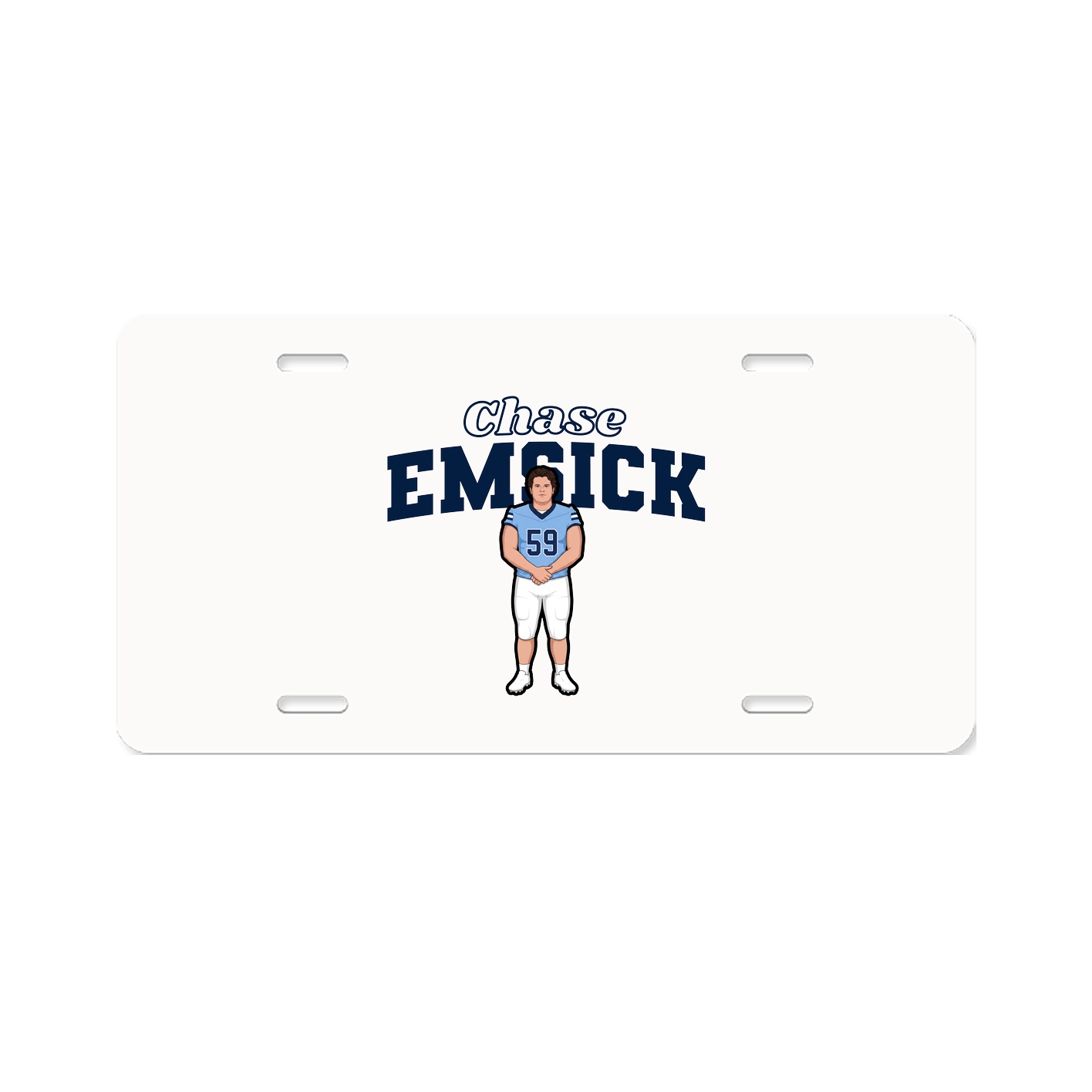 License Plate — Name Arch in Classic