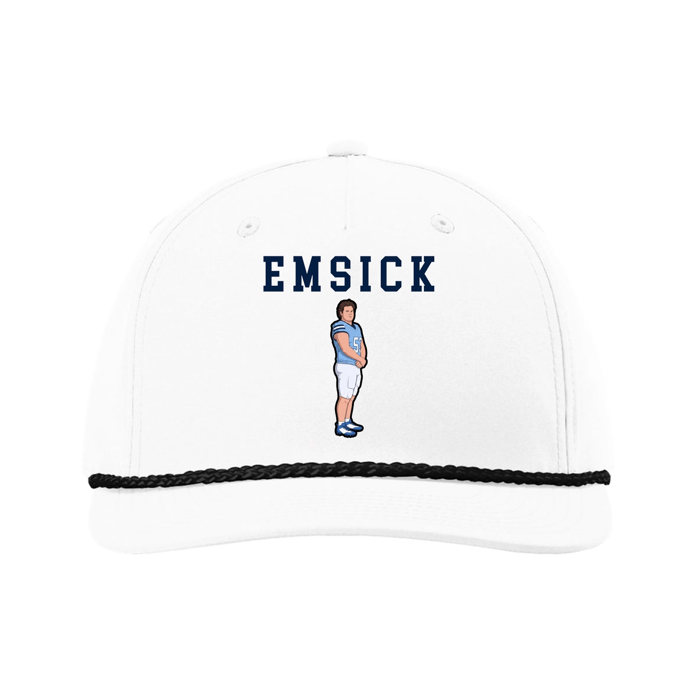 Five-Panel Classic Rope Cap — Shirsey in White