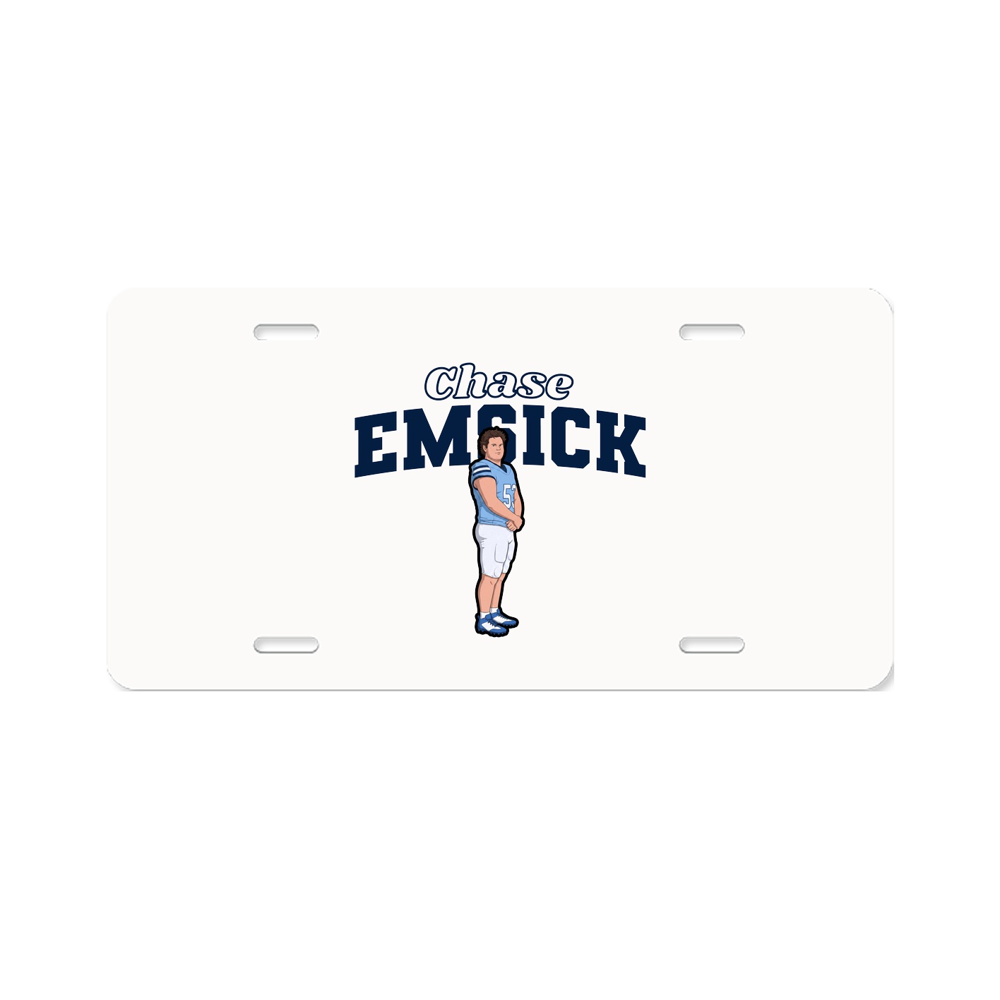 License Plate — Name Arch in Classic