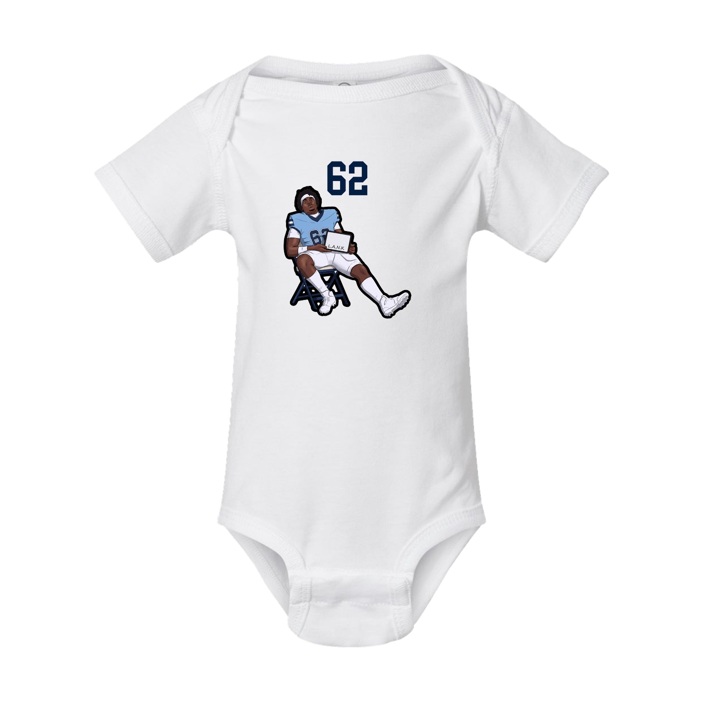 Baby Onesie — Number Top in White