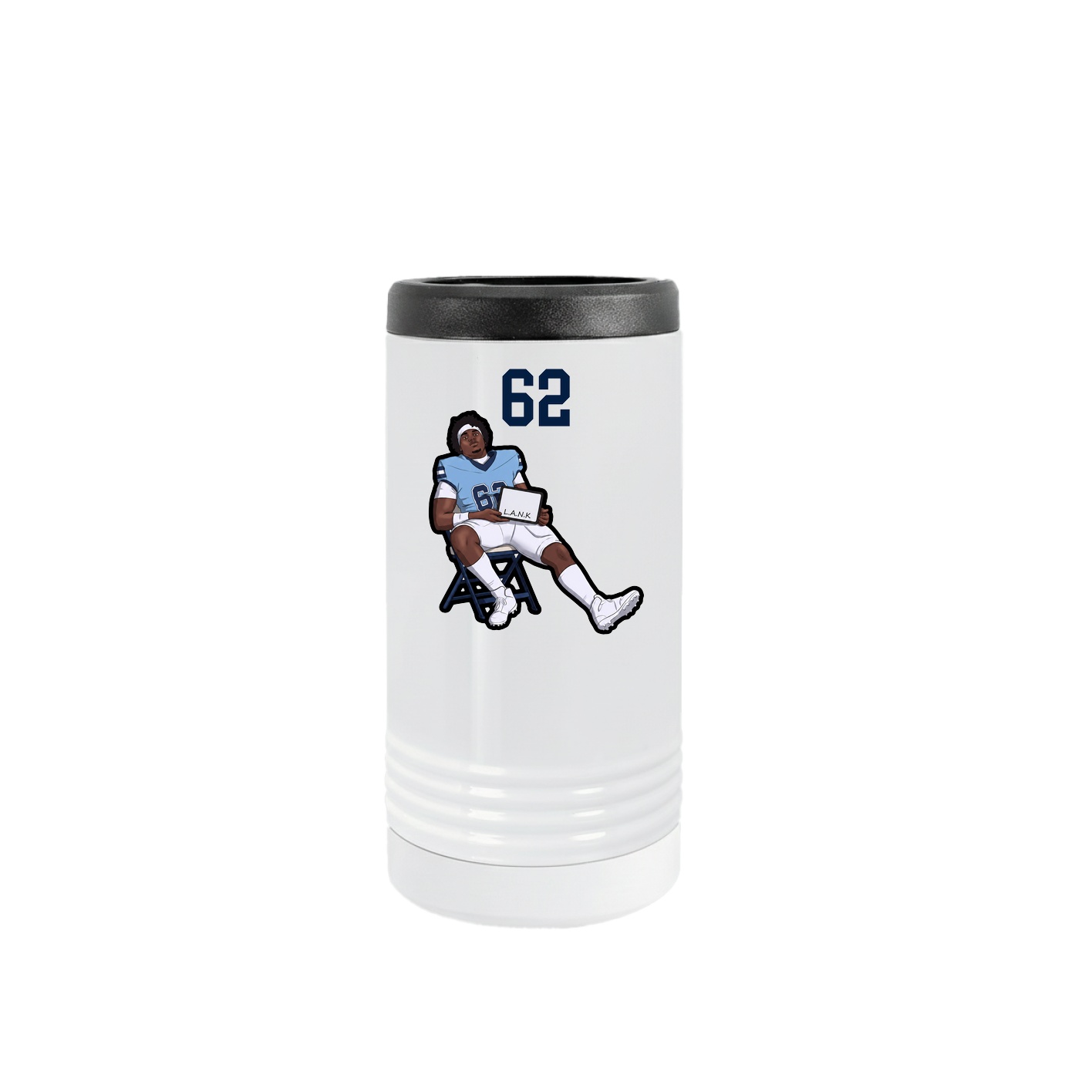 Slim Beverage Holder — Number Top in White