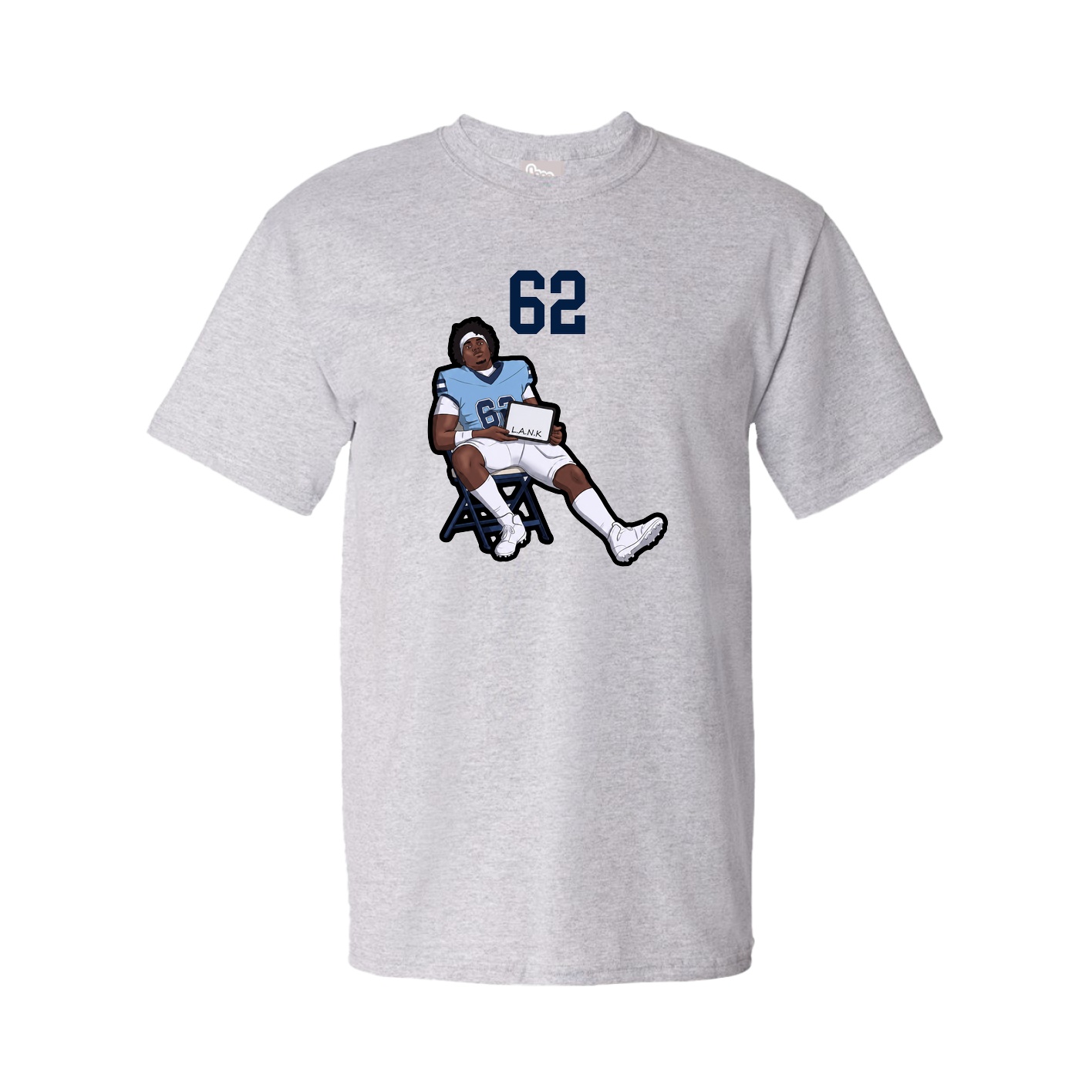 Youth Tee — Number Top in Grey