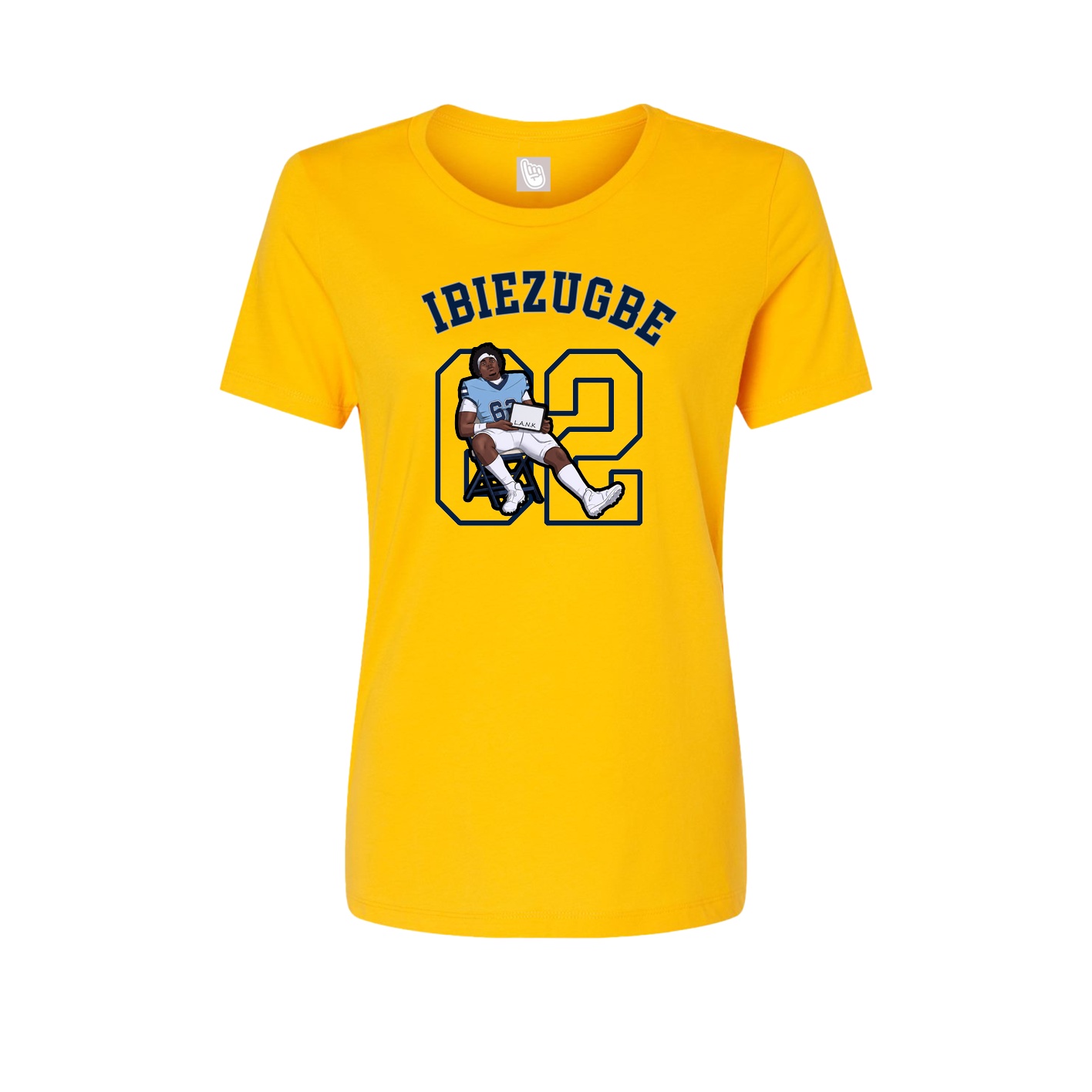 Fitted Women's Tee — Shirsey Arch in Gold