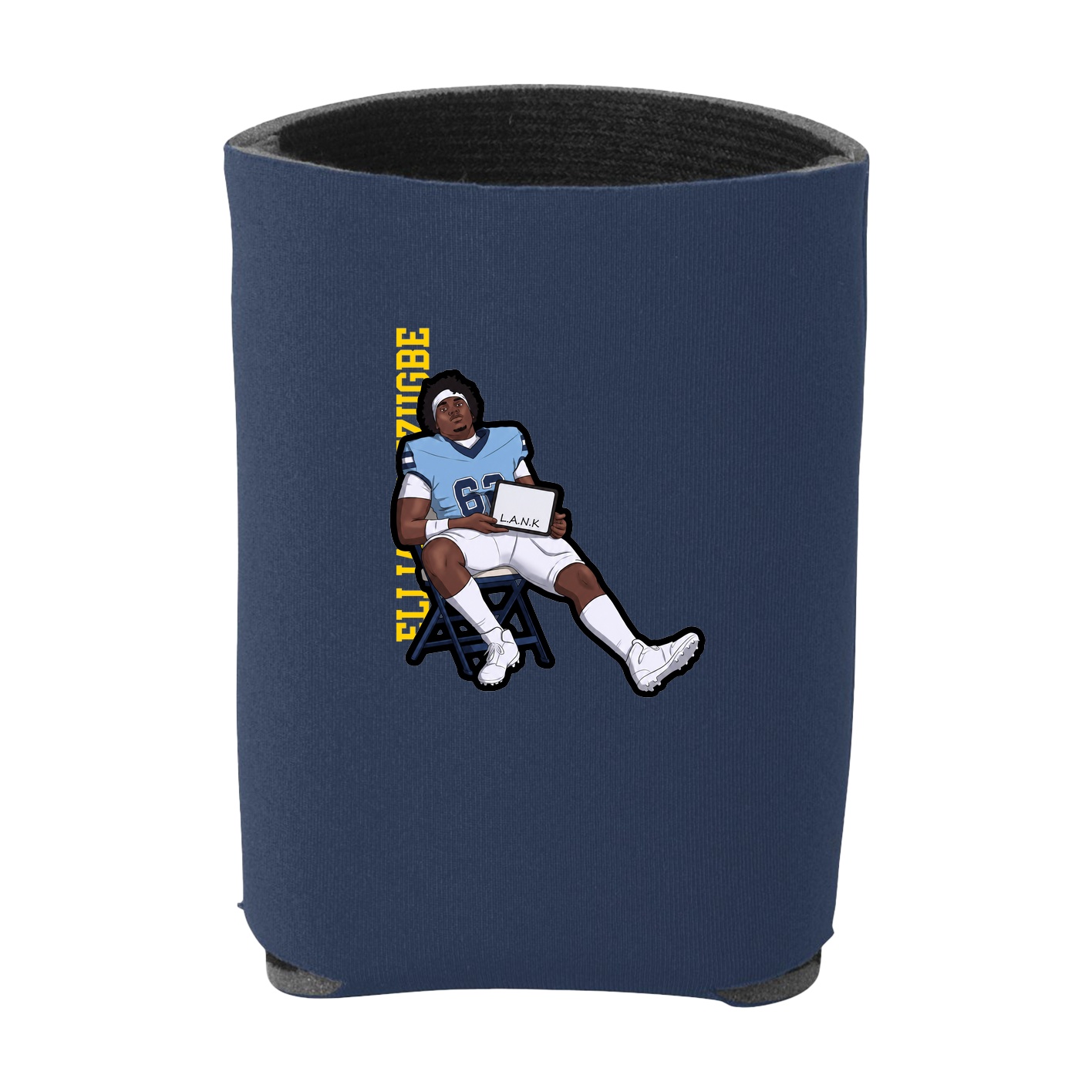 Can Holder — Name Vertical in Navy