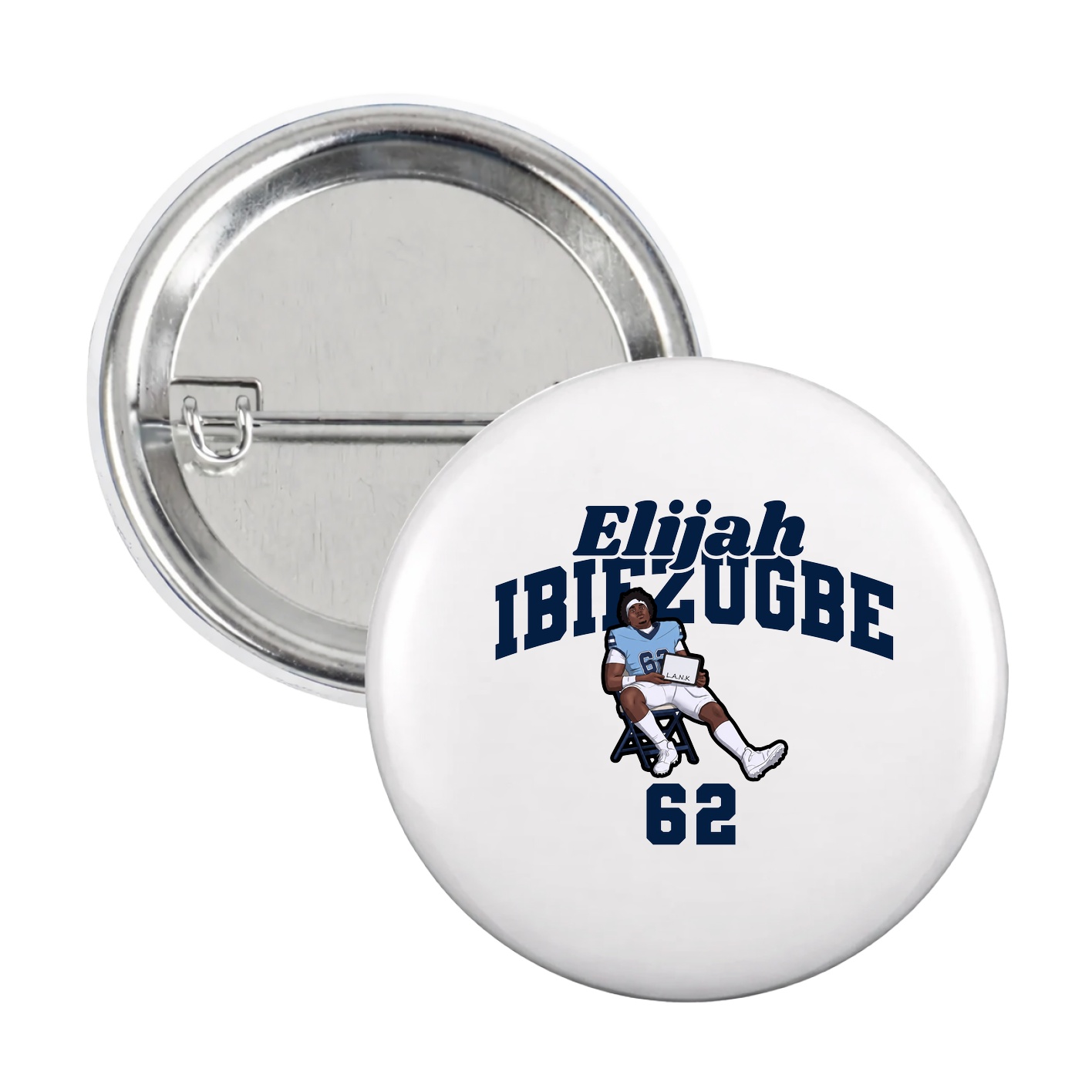 Game Day Button — Signature Arch in White
