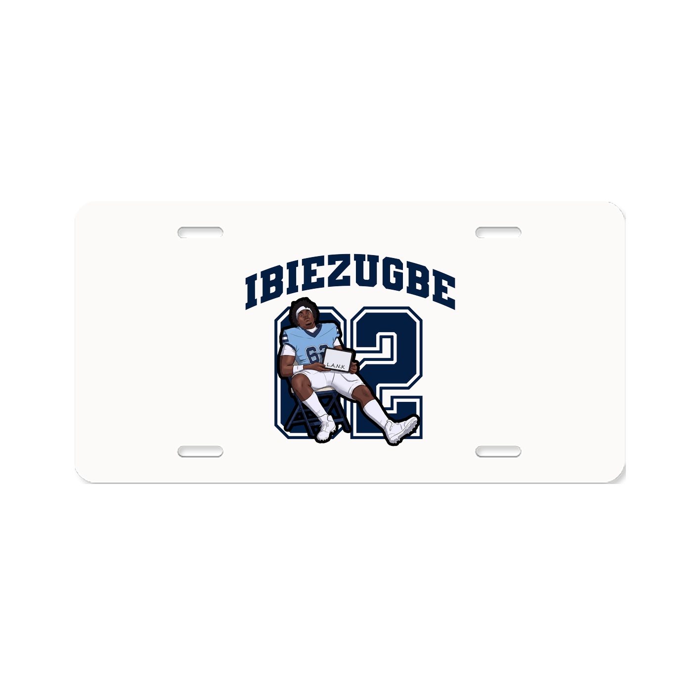 License Plate — Number in Classic