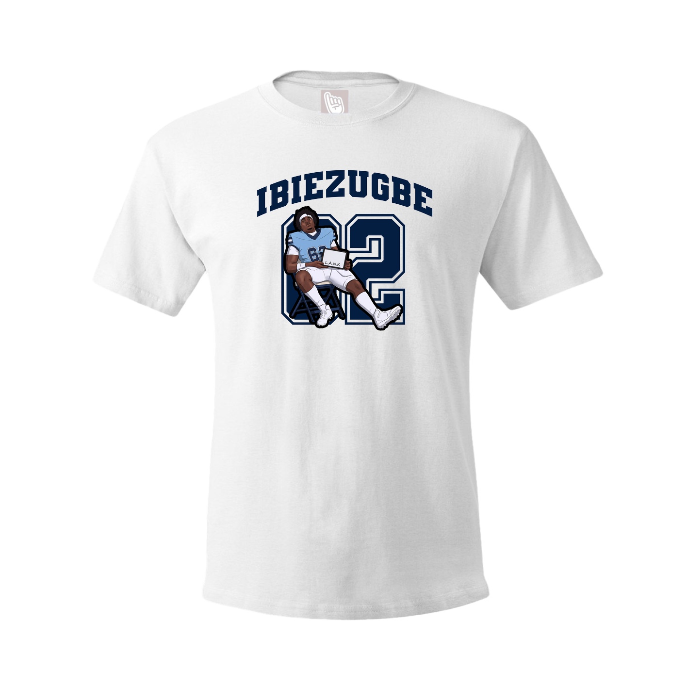 Youth Tee — Number in White