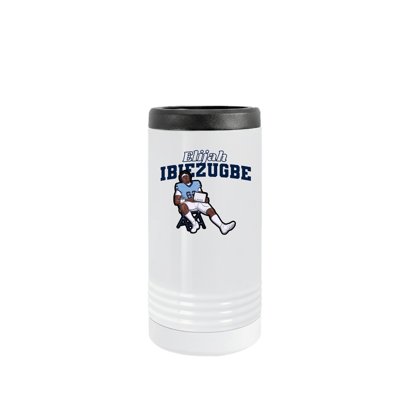 Slim Beverage Holder — Name Arch in White