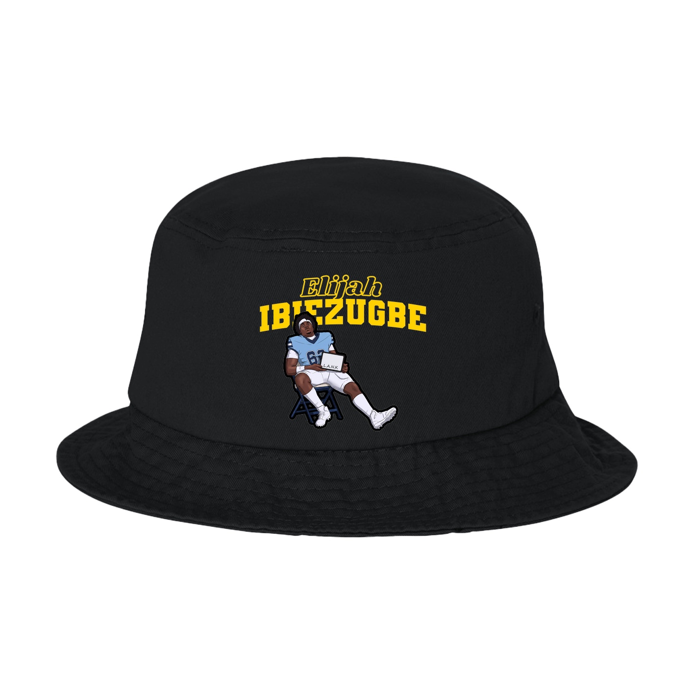 Bucket Cap — Name Arch in Black
