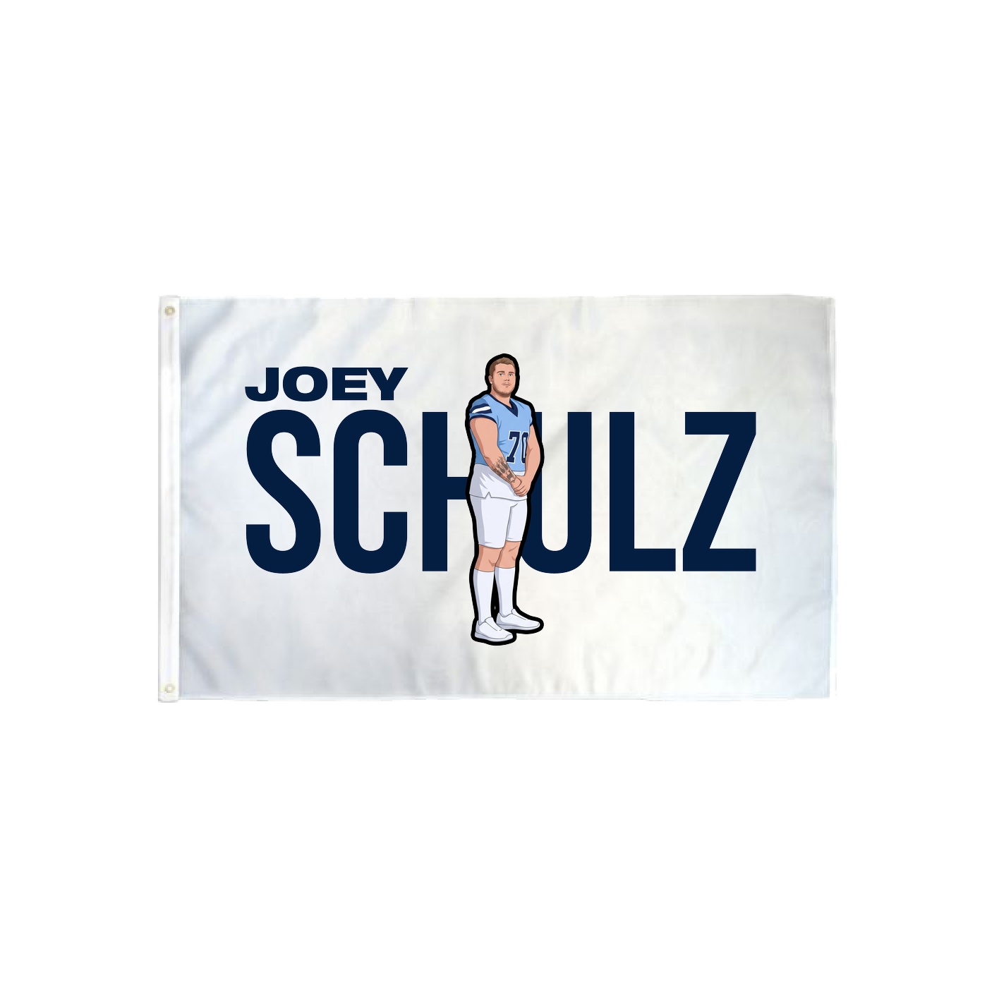 3x5 Flag — Player Name in Classic