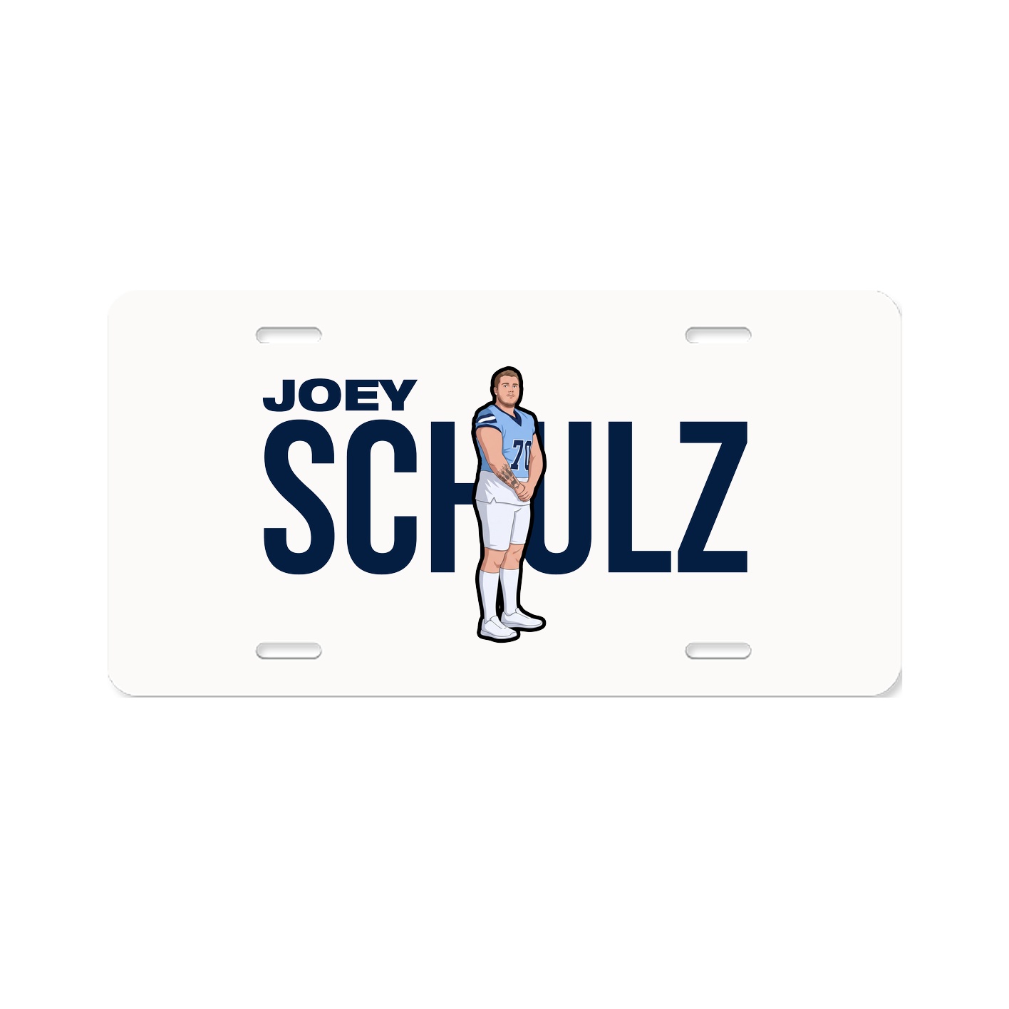 License Plate — Player Name in Classic