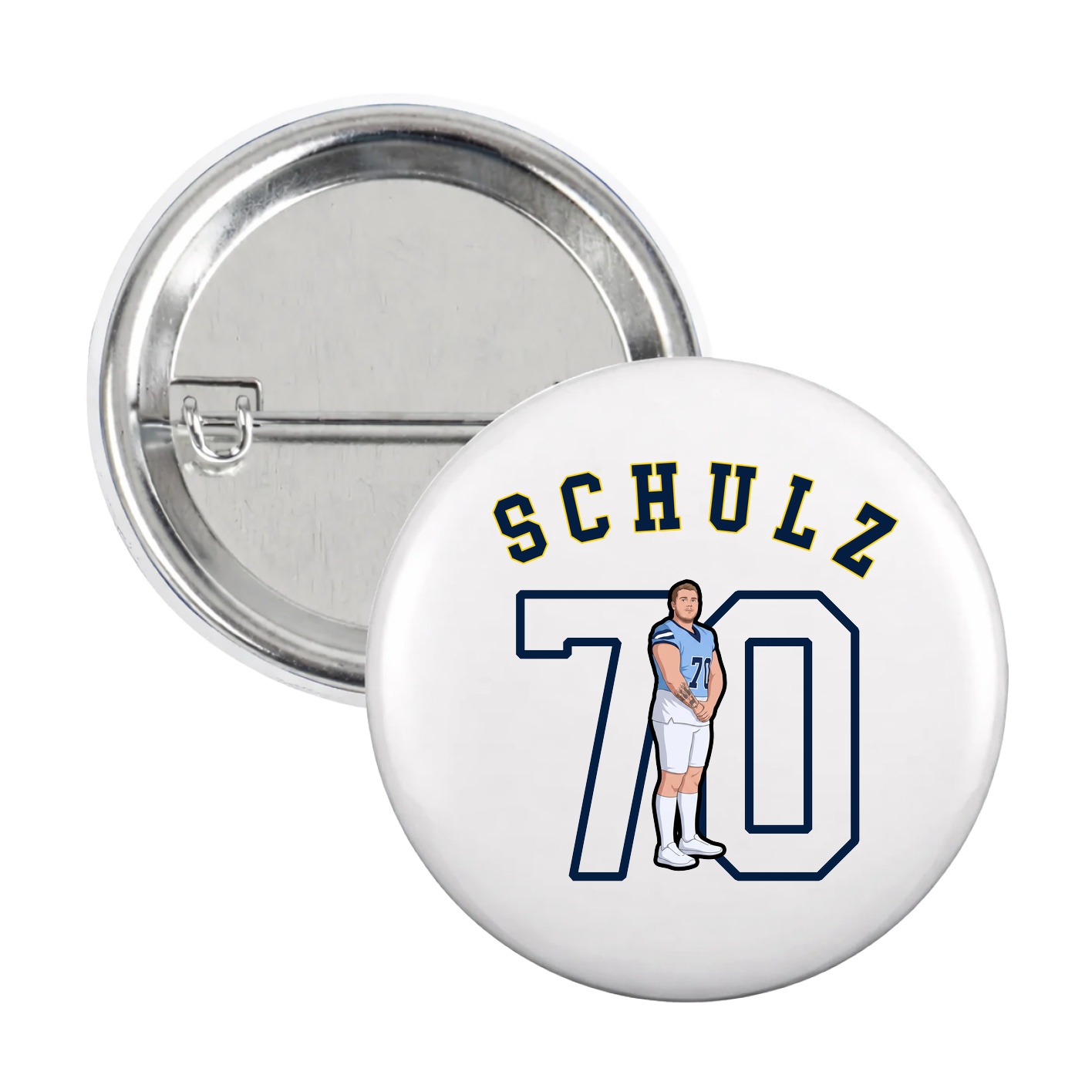 Game Day Button — Shirsey Arch in White