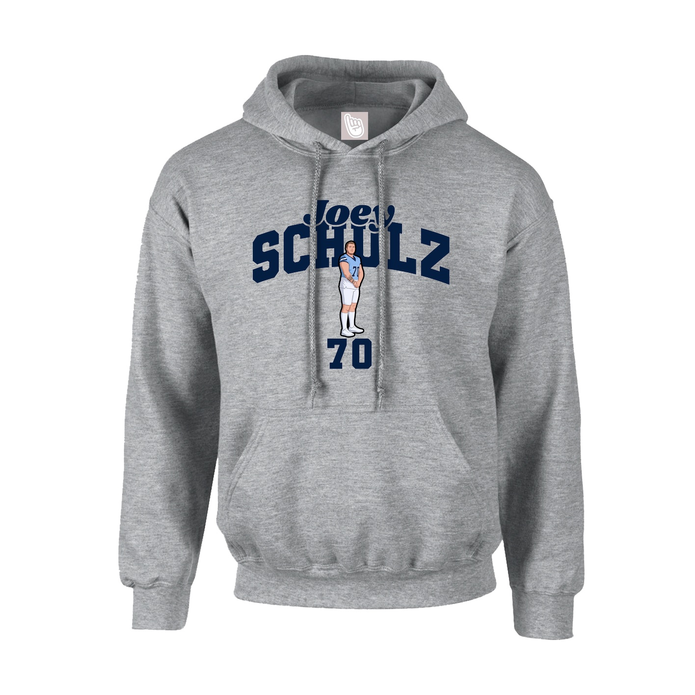Youth Hoodie — Signature Arch in Grey