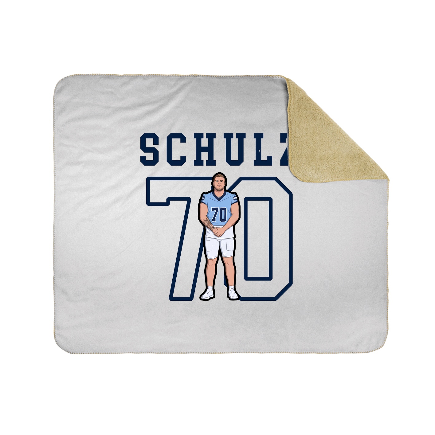 Throw Blanket — Shirsey in White