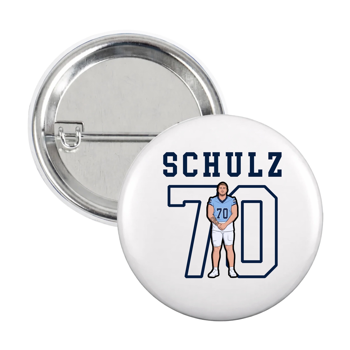 Game Day Button — Shirsey in White
