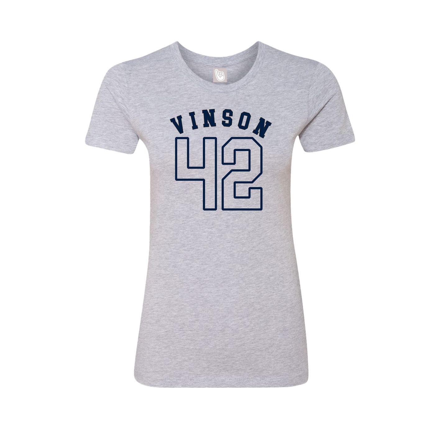Fitted Women's Tee — Shirsey Arch in Grey