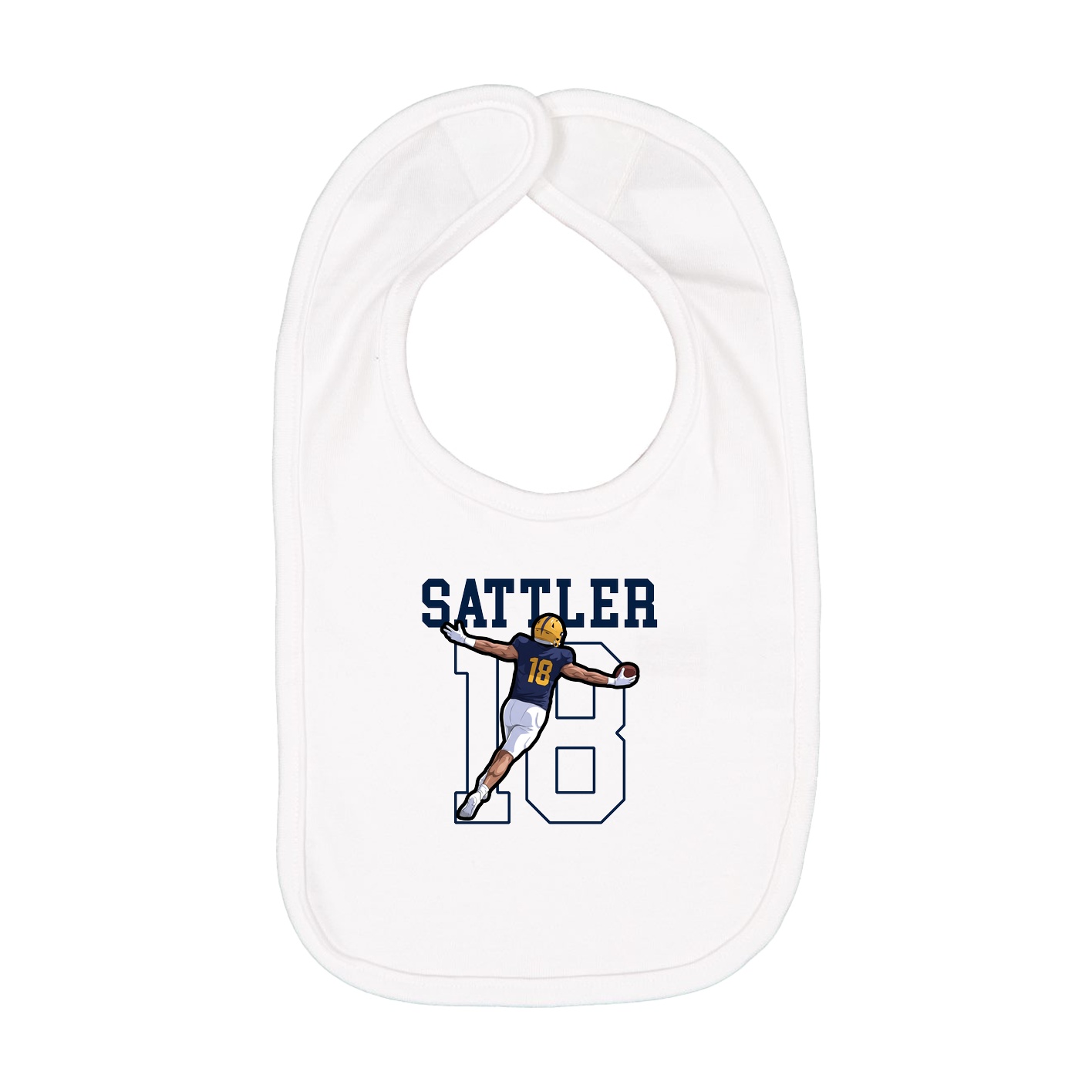 Infant Bib — Shirsey in White