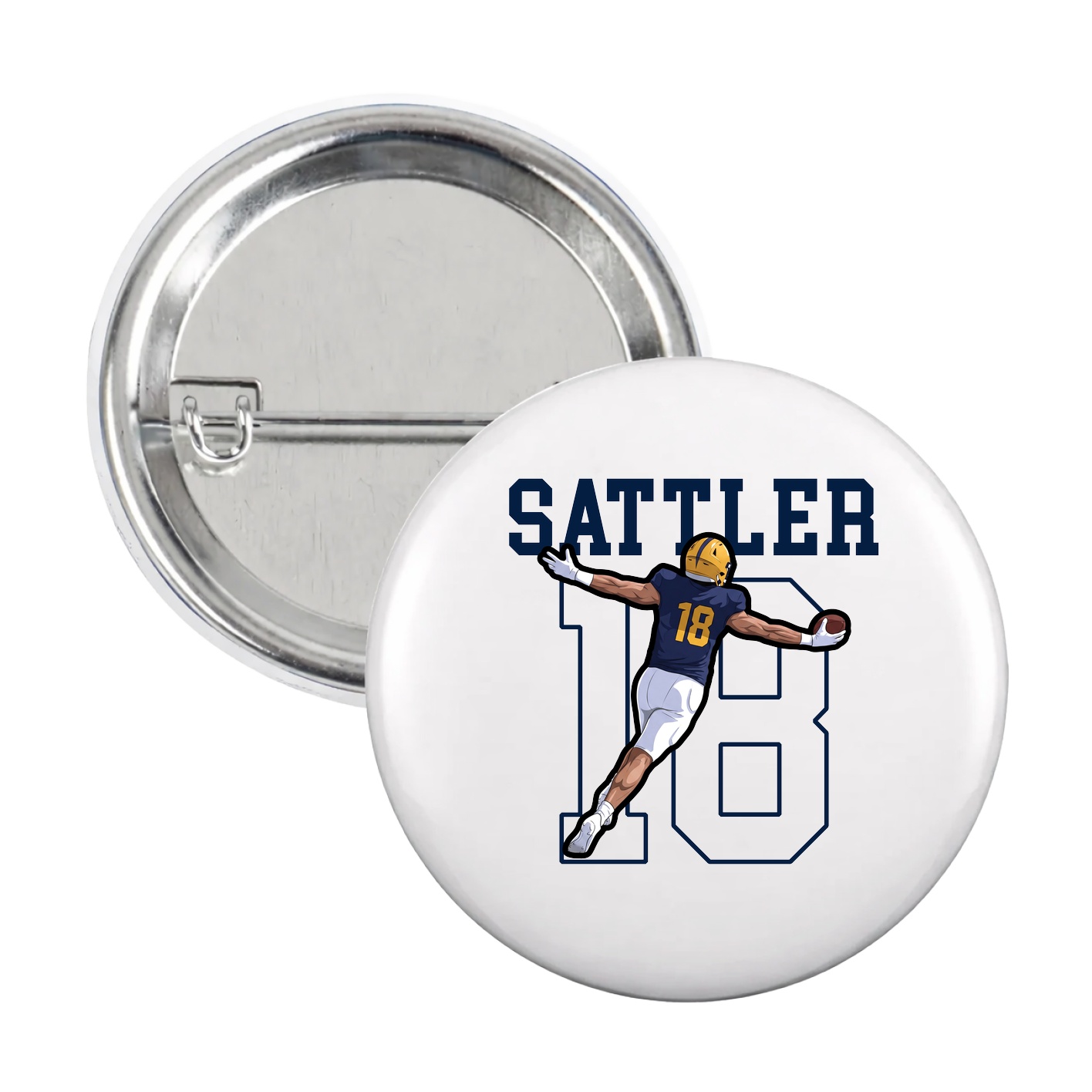 Game Day Button — Shirsey in White