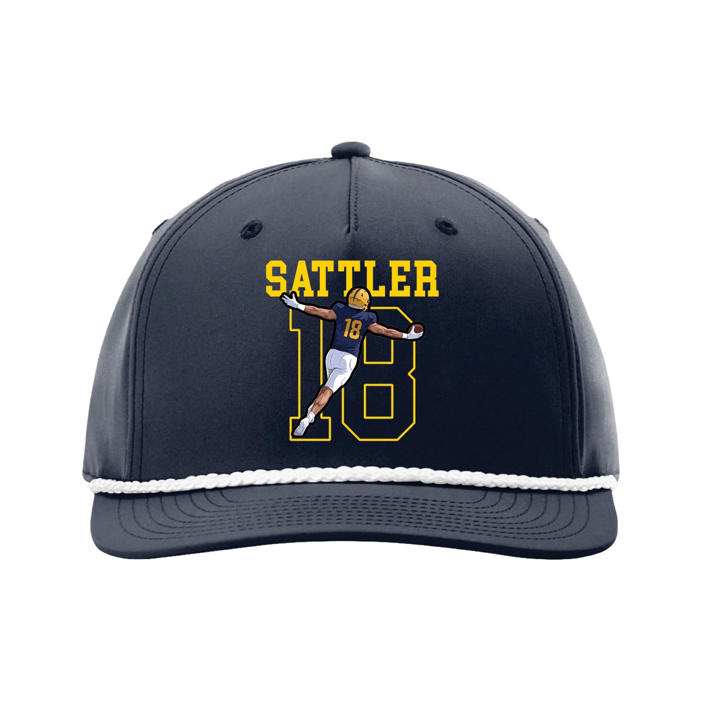 Five-Panel Classic Rope Cap — Shirsey in Navy