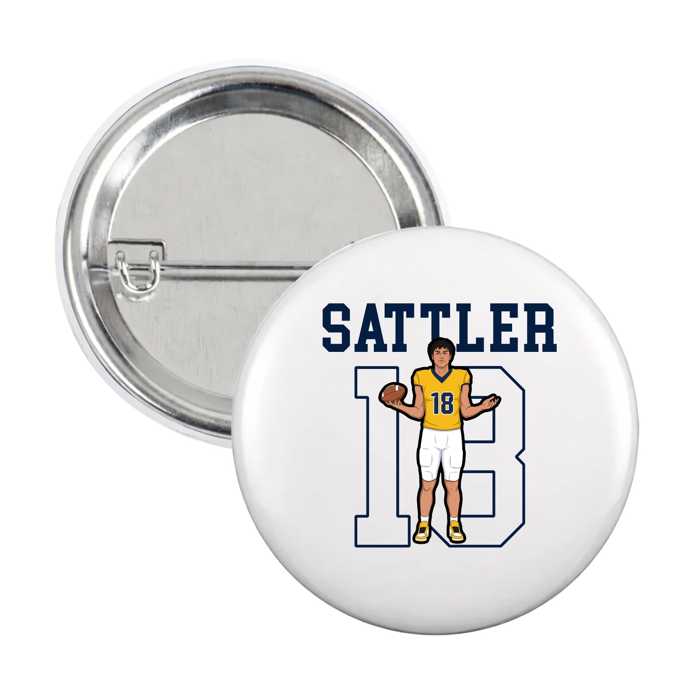 Game Day Button — Shirsey in White