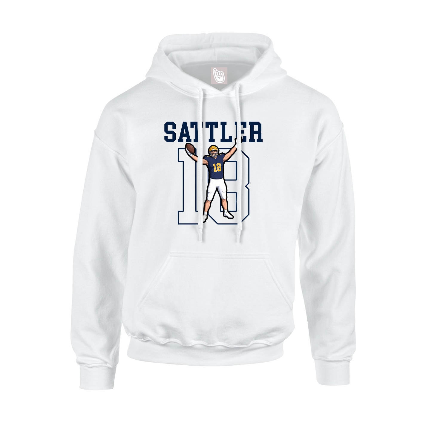 Hoodie — Shirsey in White