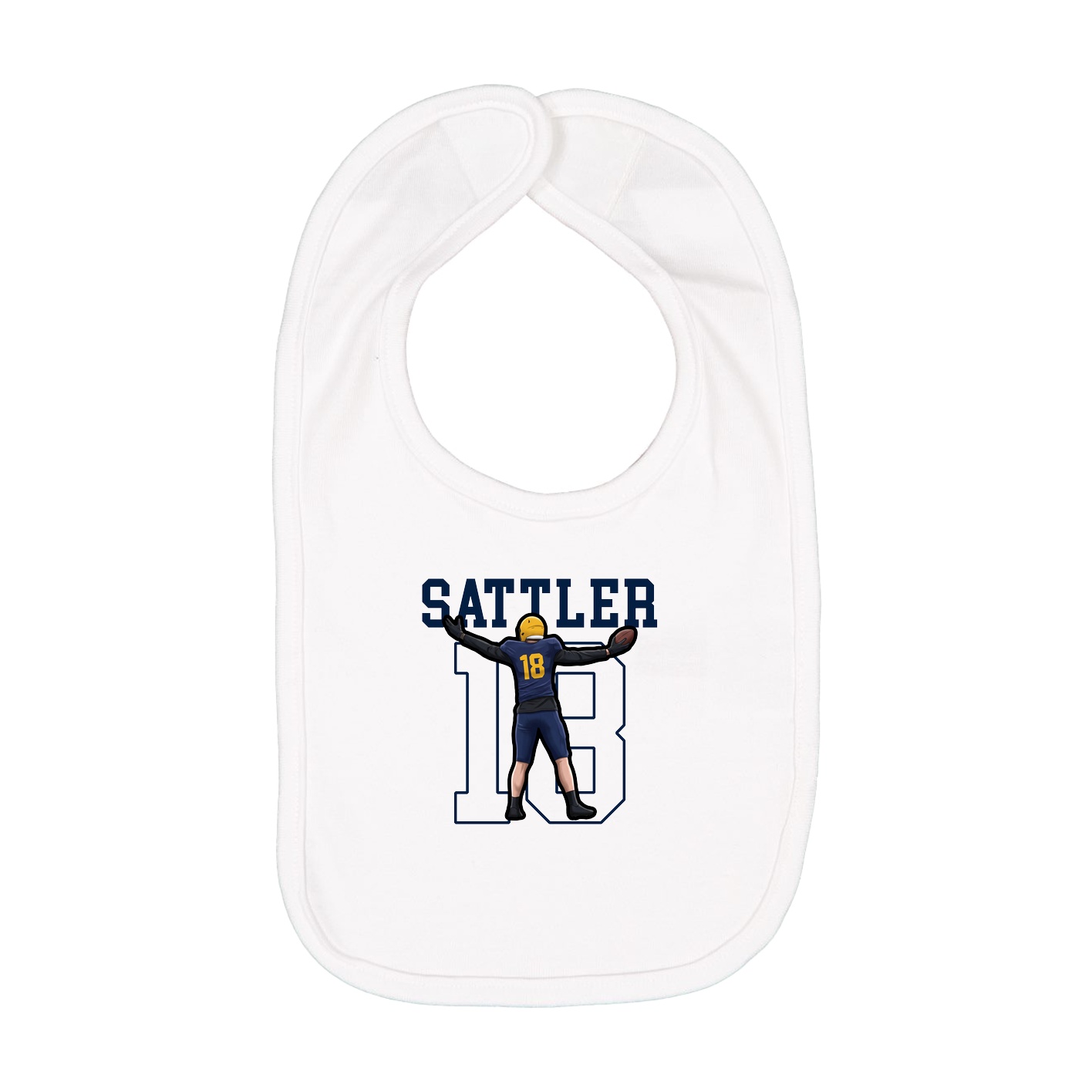 Infant Bib — Shirsey in White
