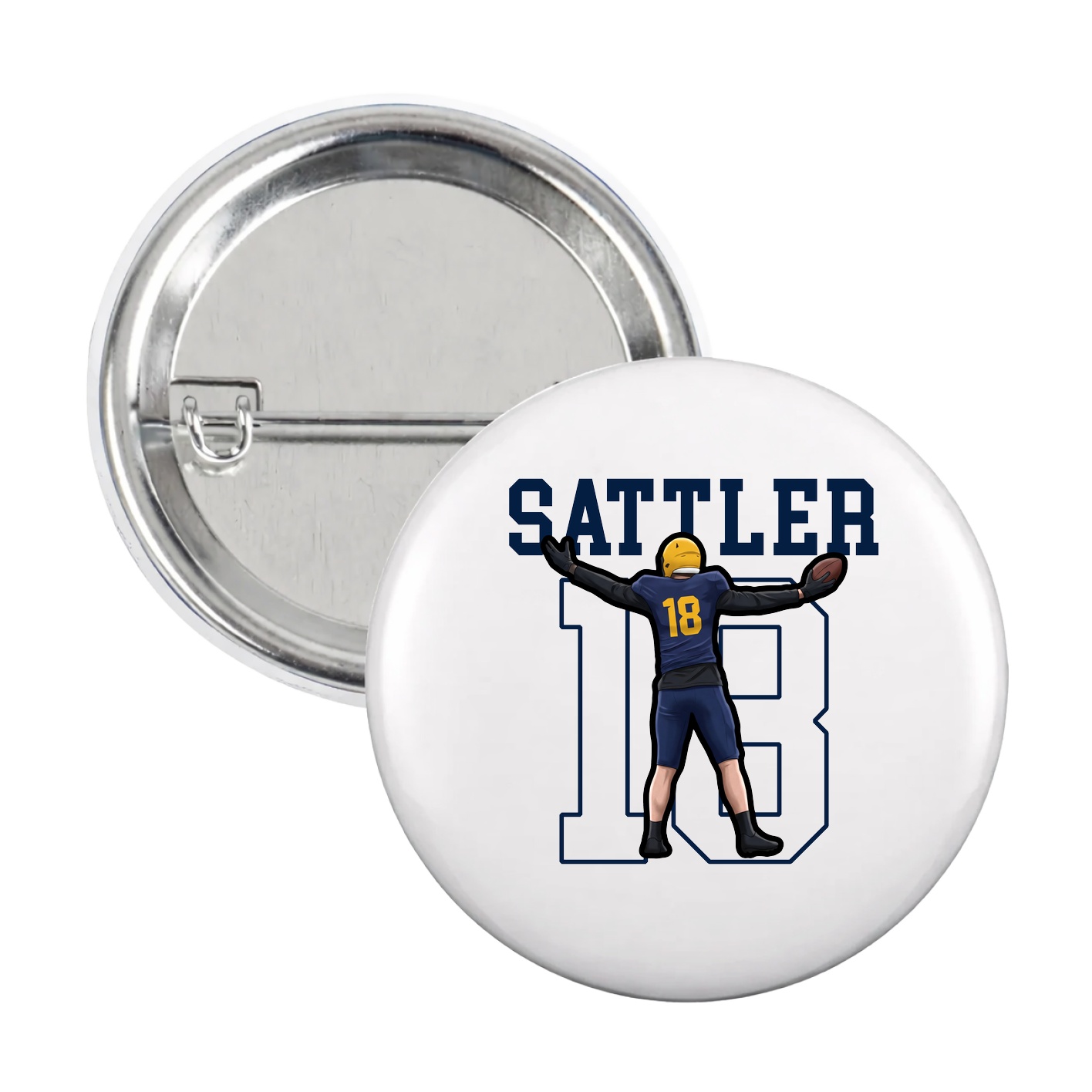 Game Day Button — Shirsey in White