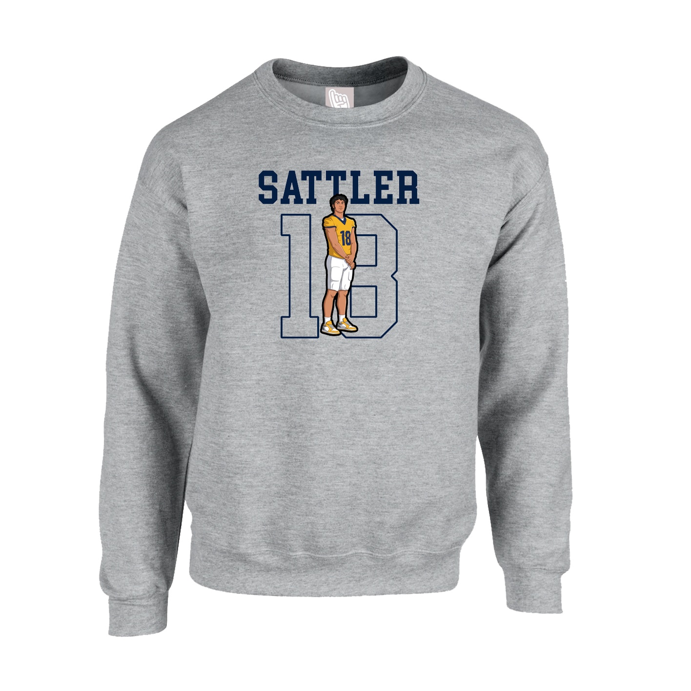 Fleece Crew — Shirsey in Grey