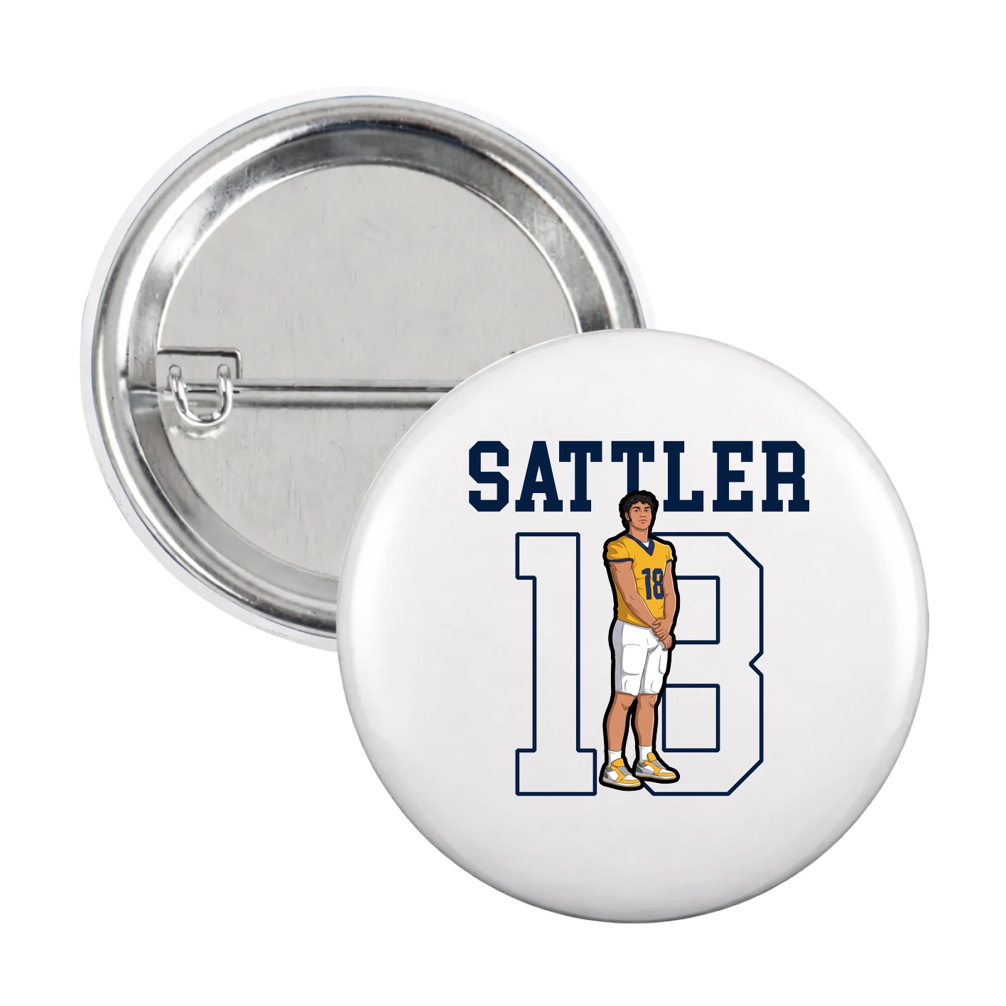 Game Day Button — Shirsey in White