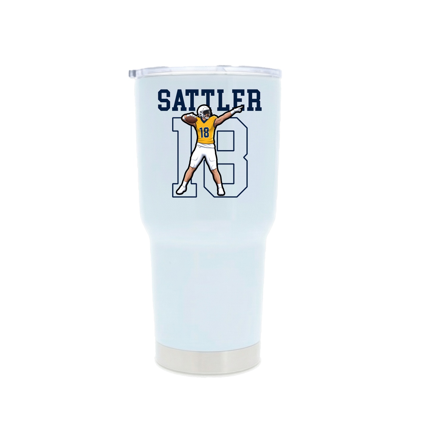 30oz Stainless Steel Tumbler — Shirsey in White