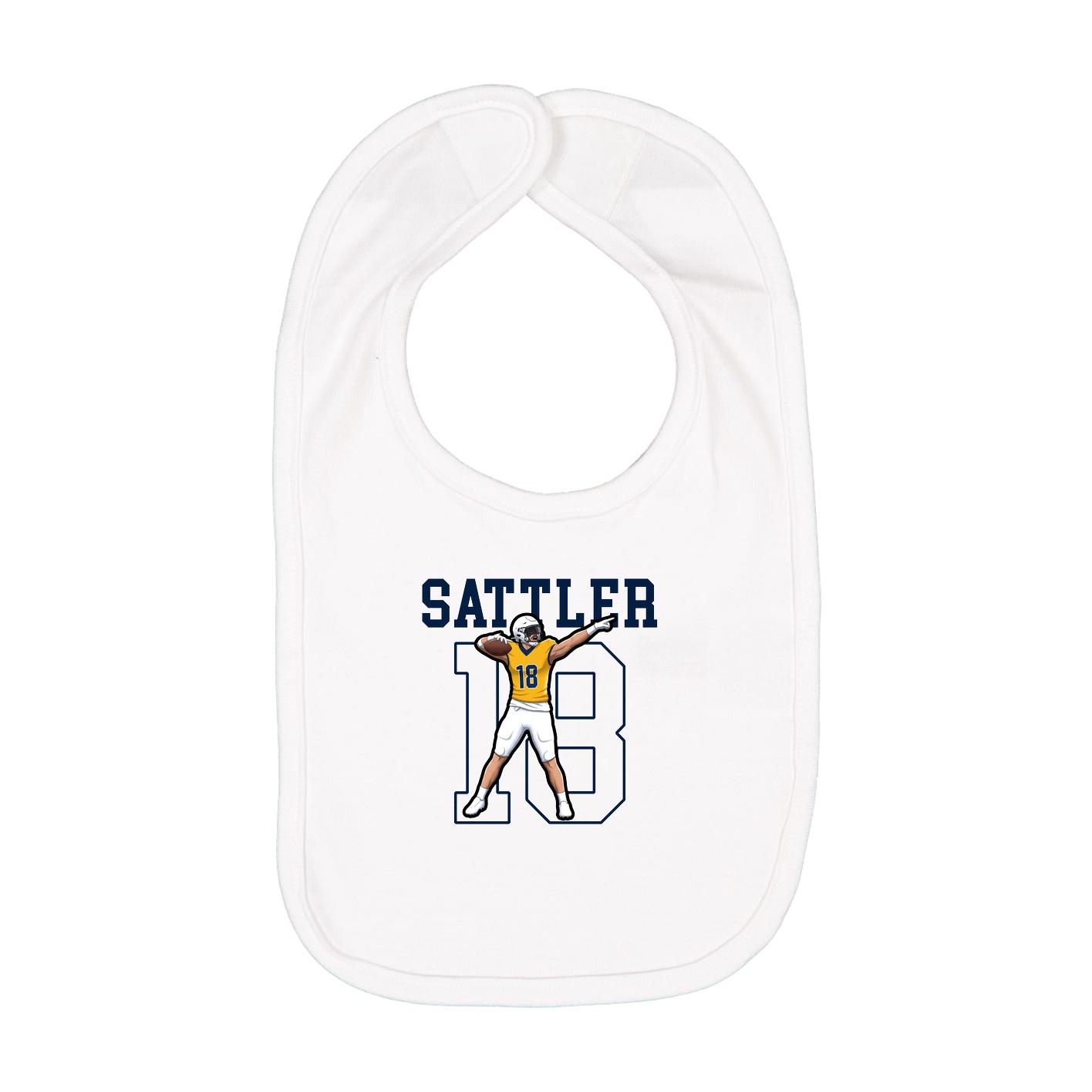 Infant Bib — Shirsey in White