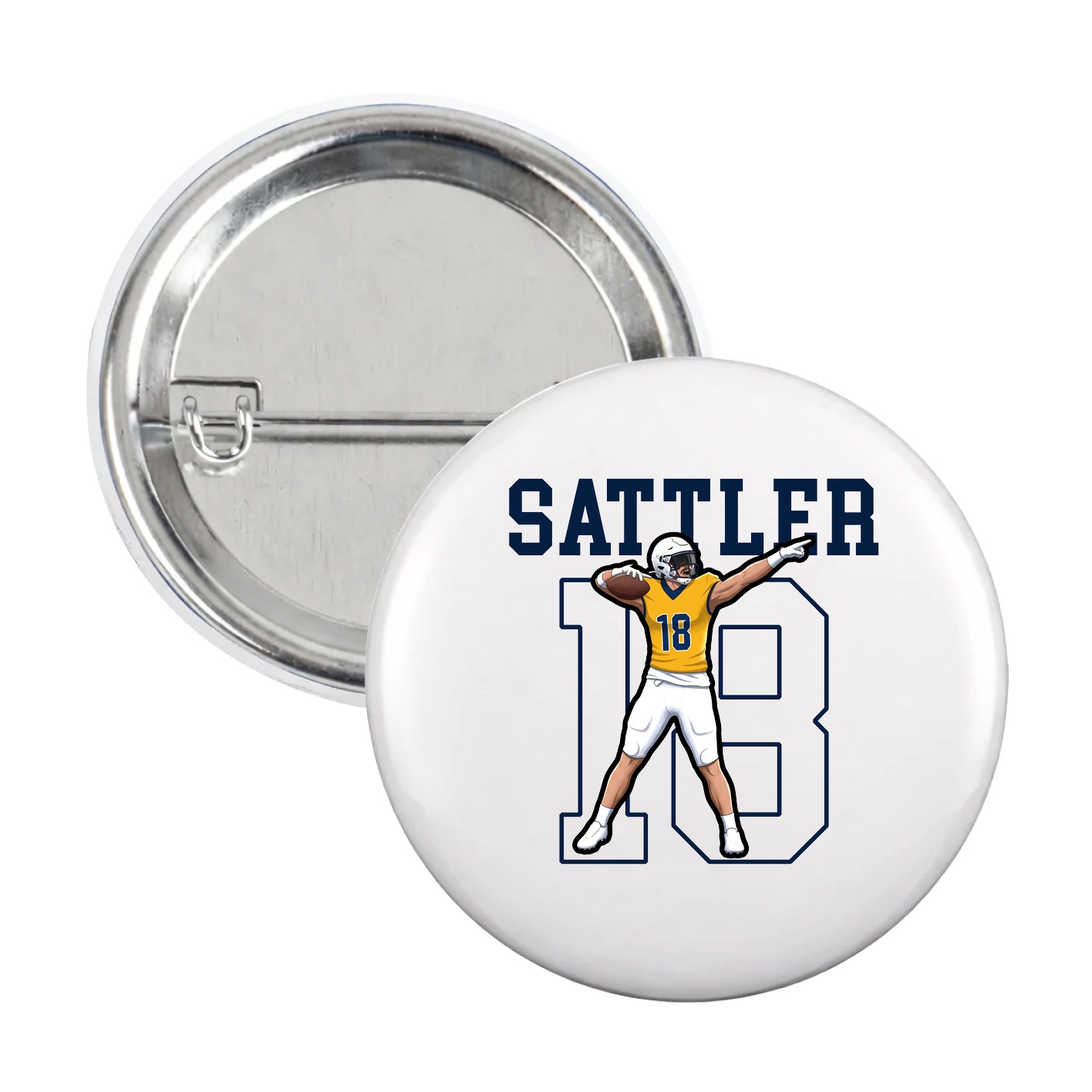 Game Day Button — Shirsey in White