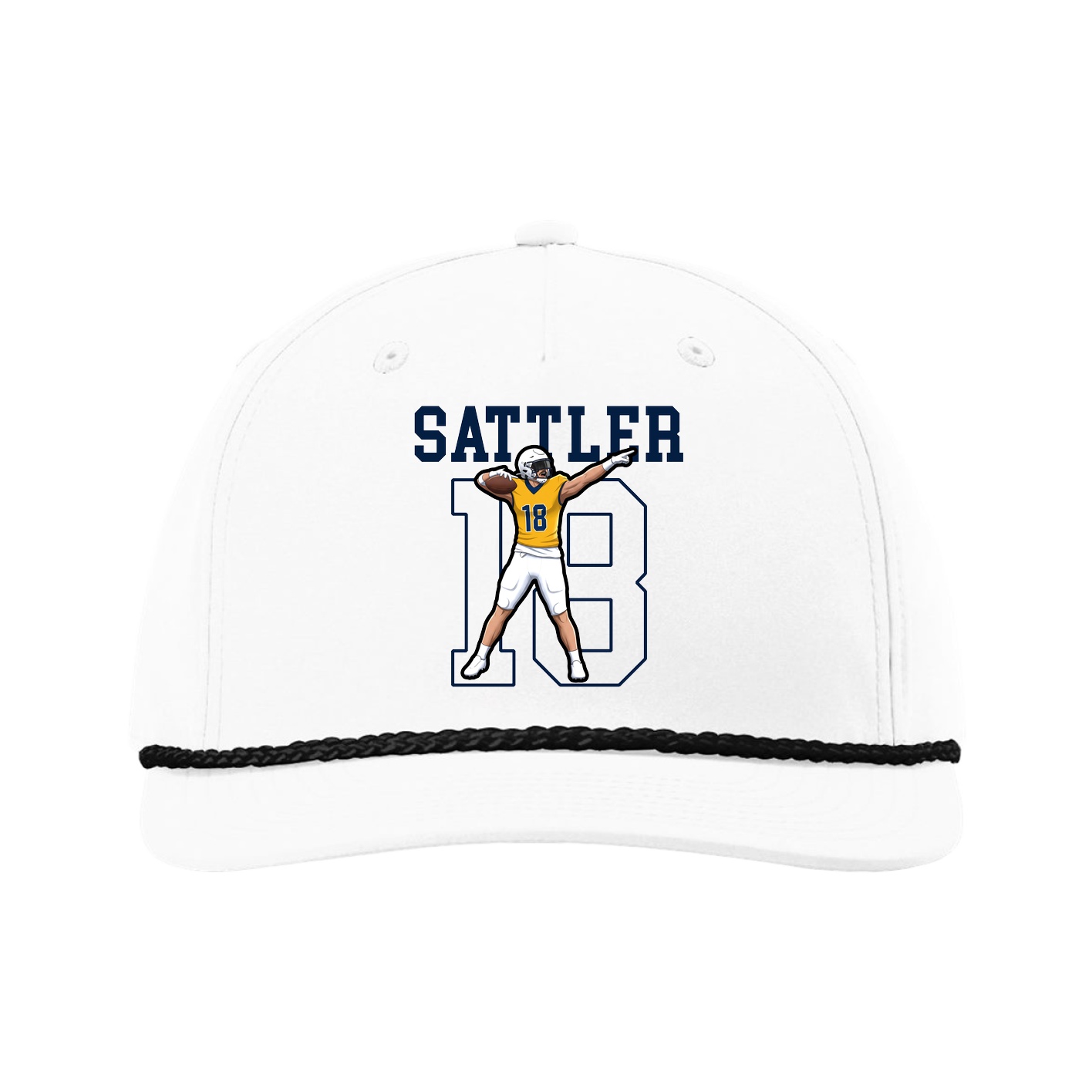 Five-Panel Classic Rope Cap — Shirsey in White