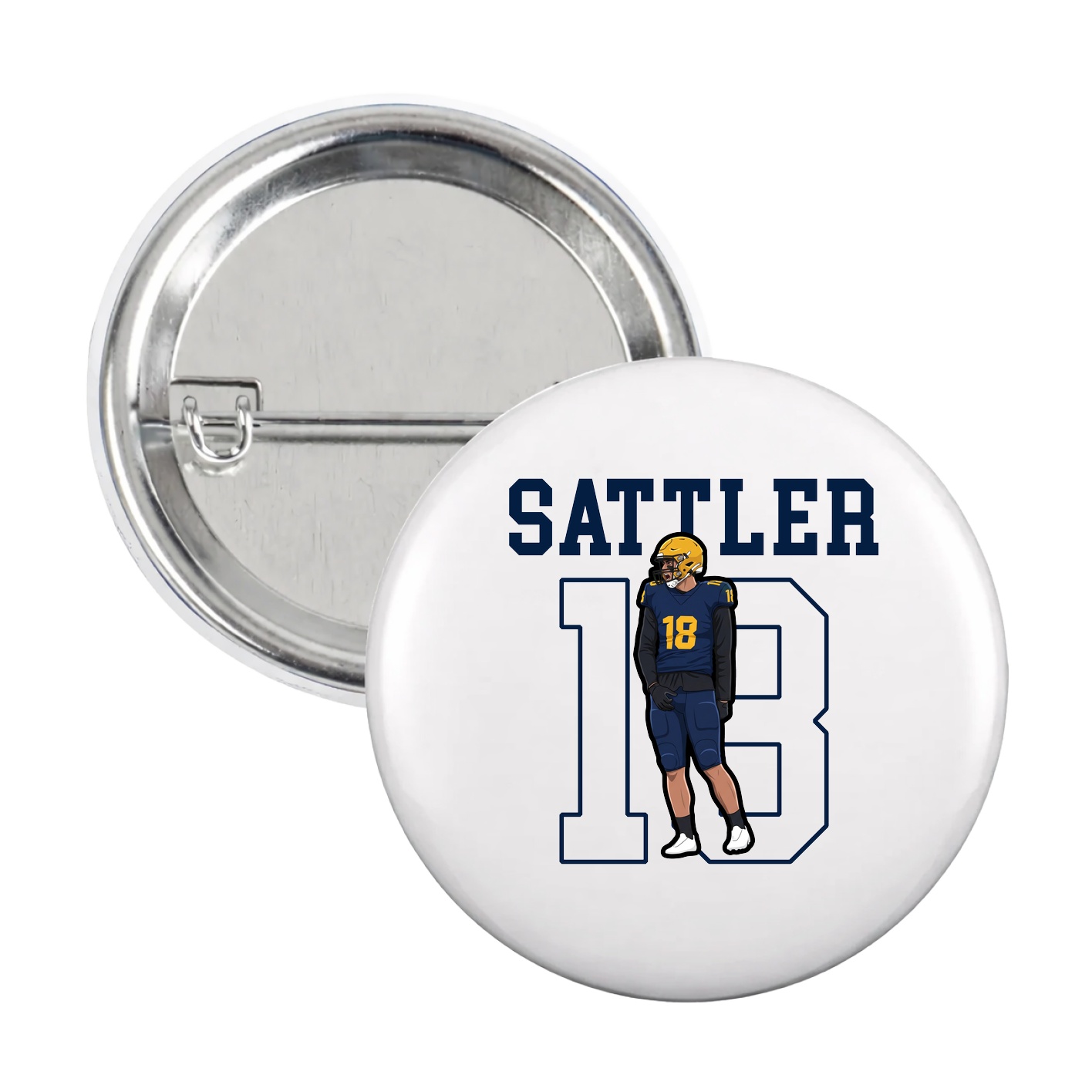 Game Day Button — Shirsey in White