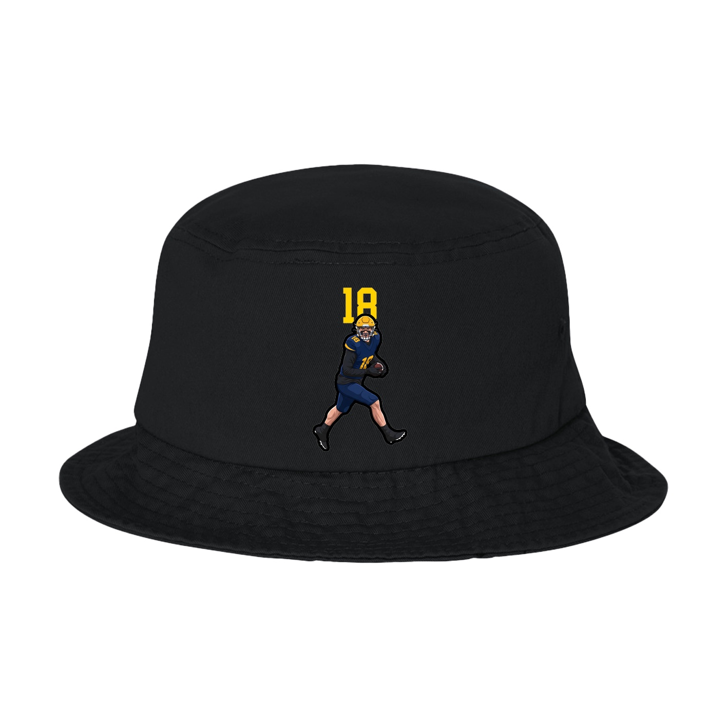 Bucket Cap — Number Top in Black