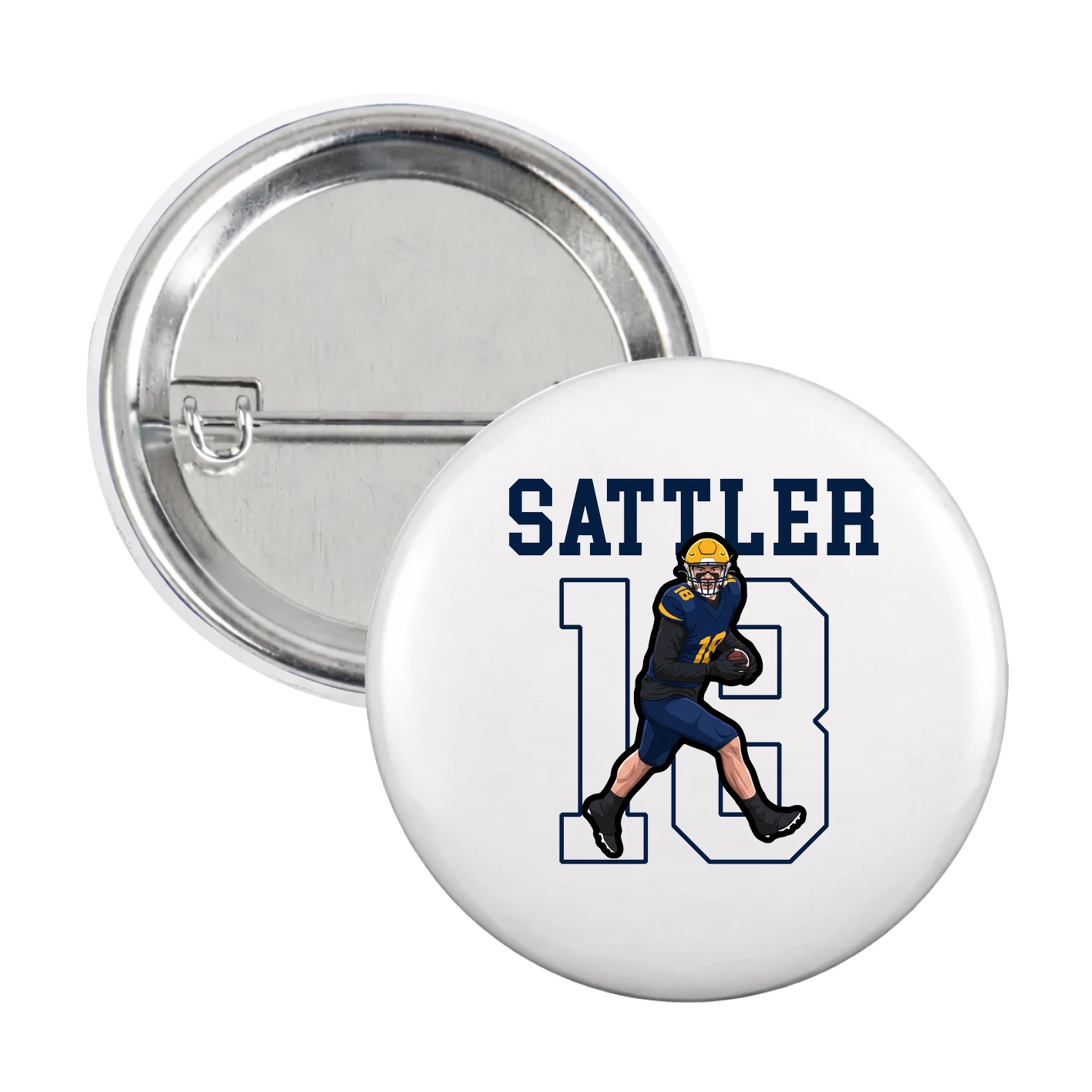 Game Day Button — Shirsey in White