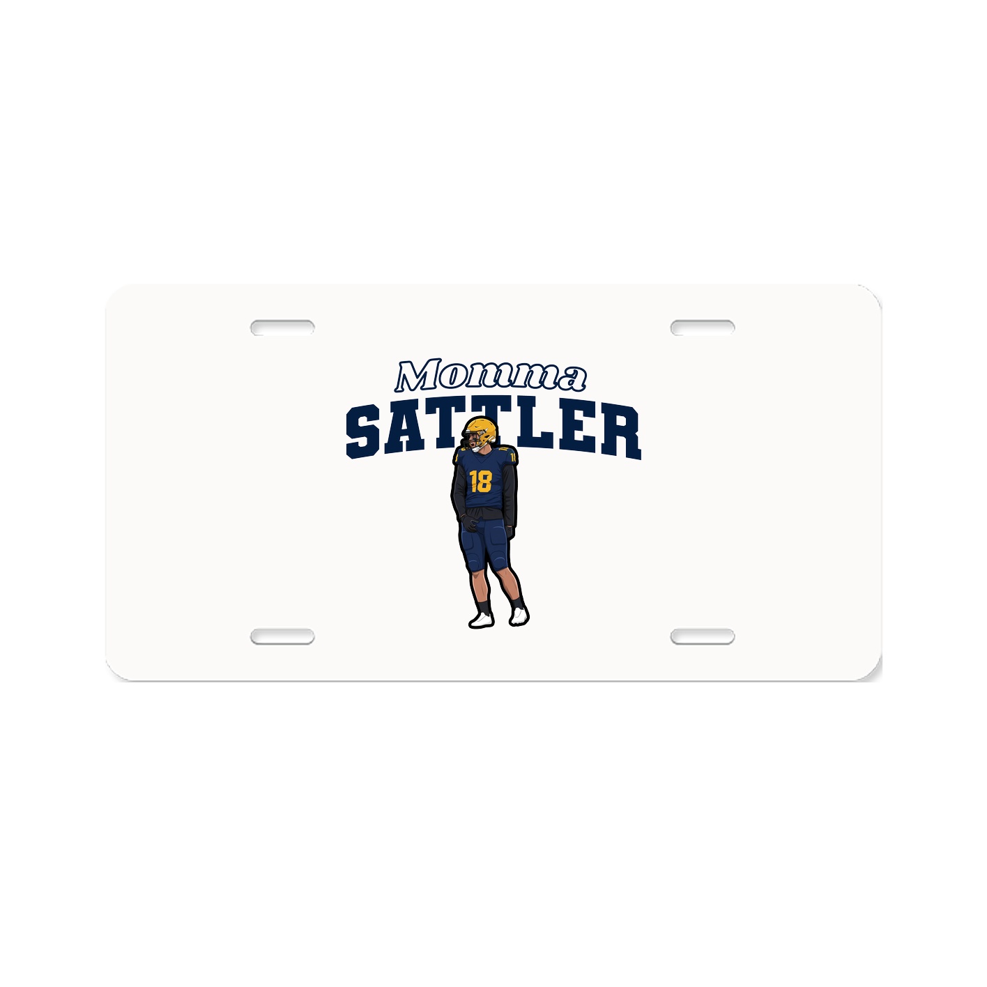 License Plate — Mothers Day Block in Classic