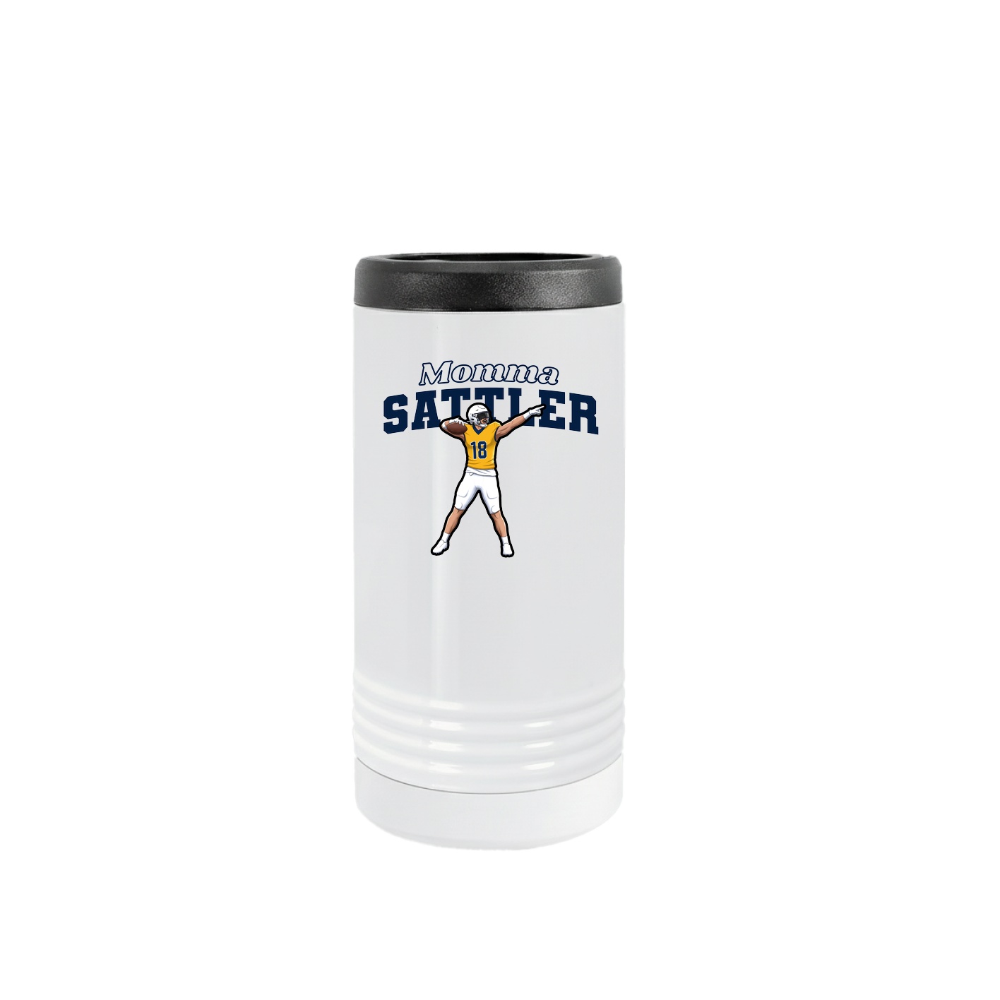 Slim Beverage Holder — Mothers Day Block in White