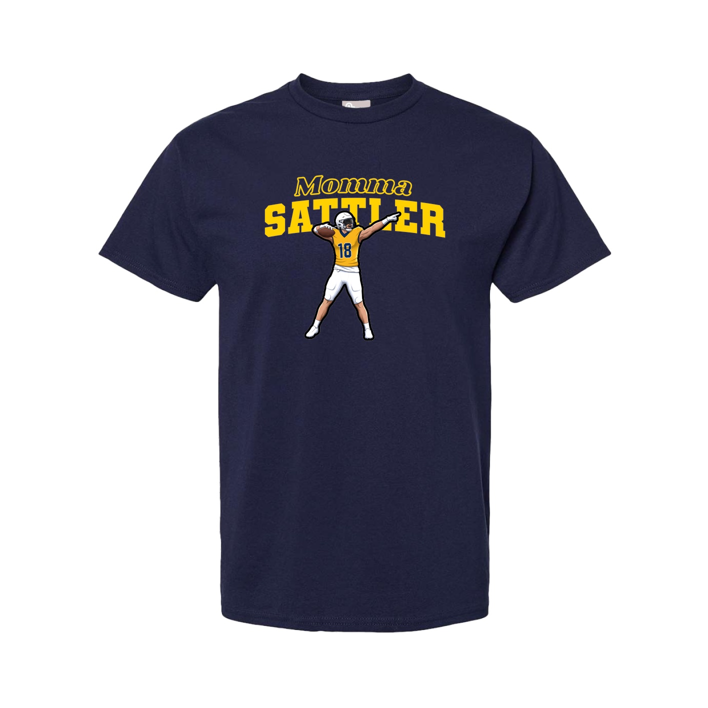 Youth Tee — Mothers Day Block in Navy