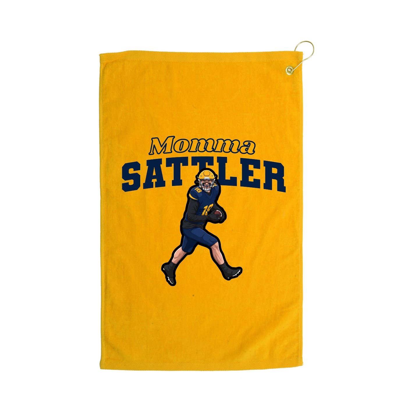 Golf Towel — Mothers Day Block in Gold