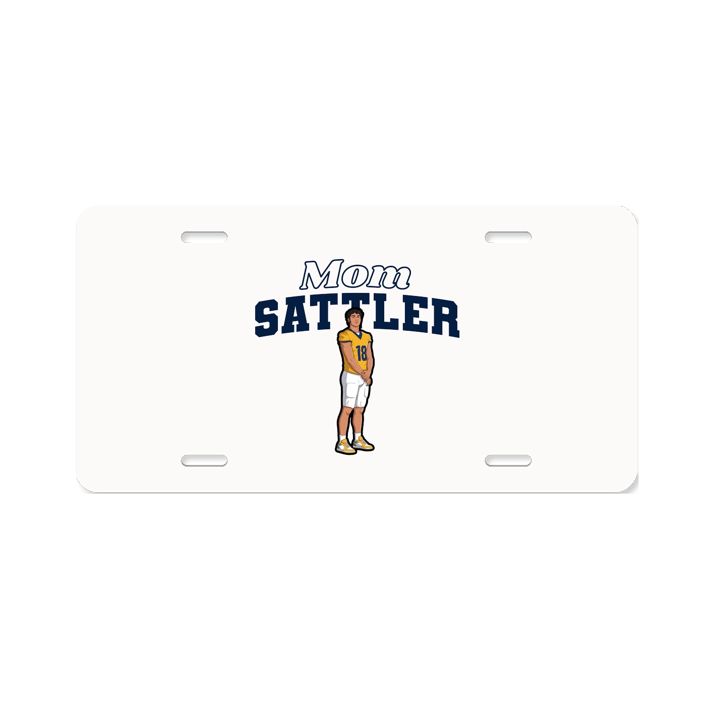 License Plate — Mothers Day Block in Classic