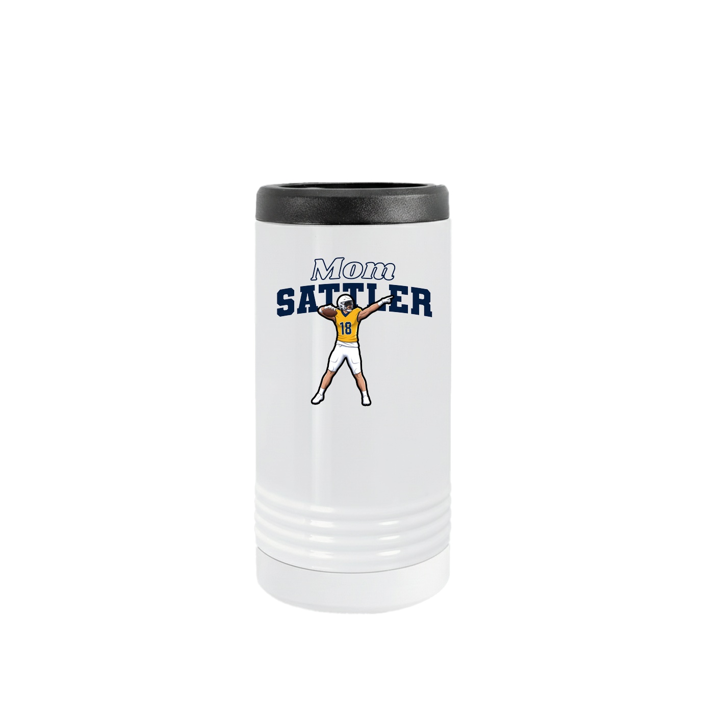 Slim Beverage Holder — Mothers Day Block in White