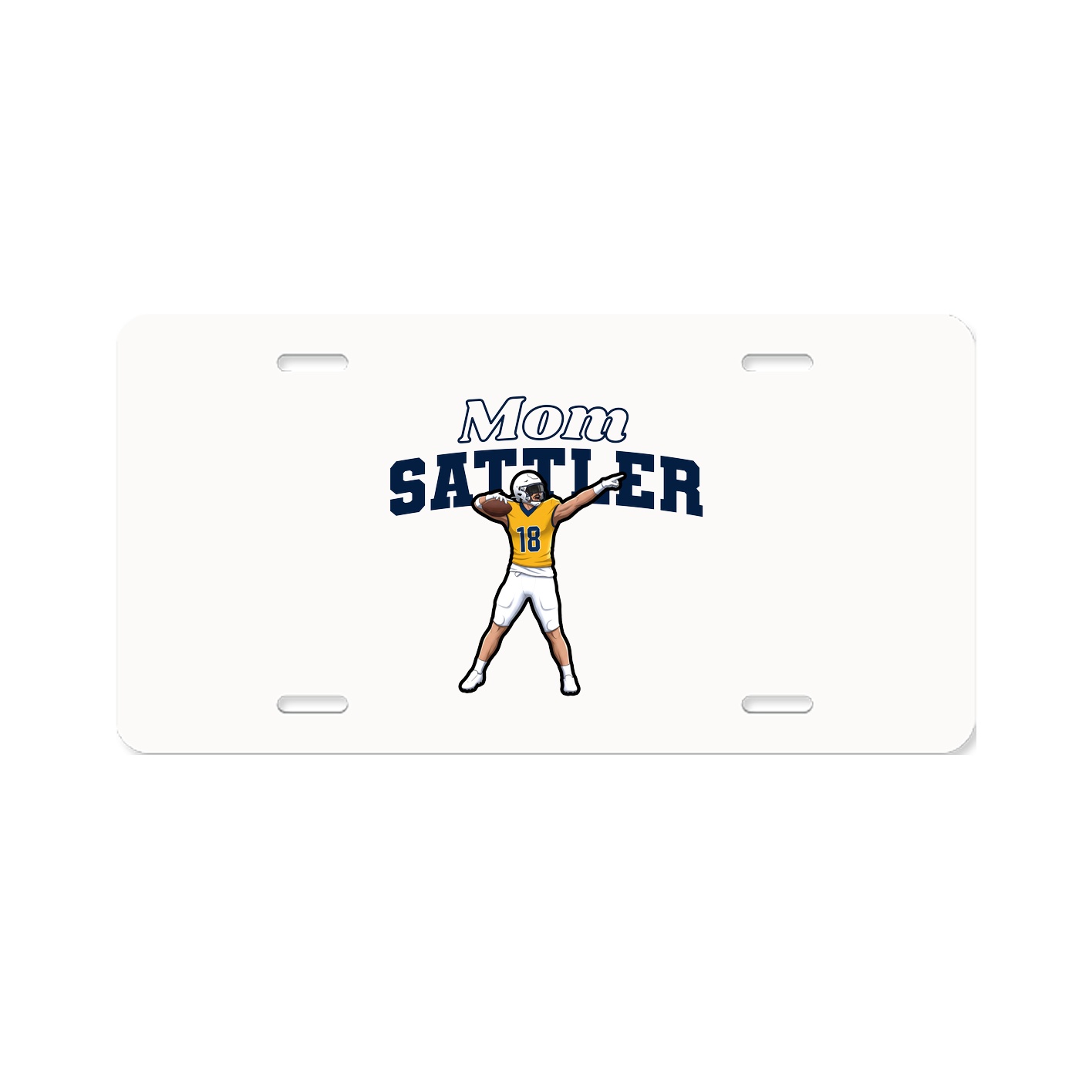 License Plate — Mothers Day Block in Classic