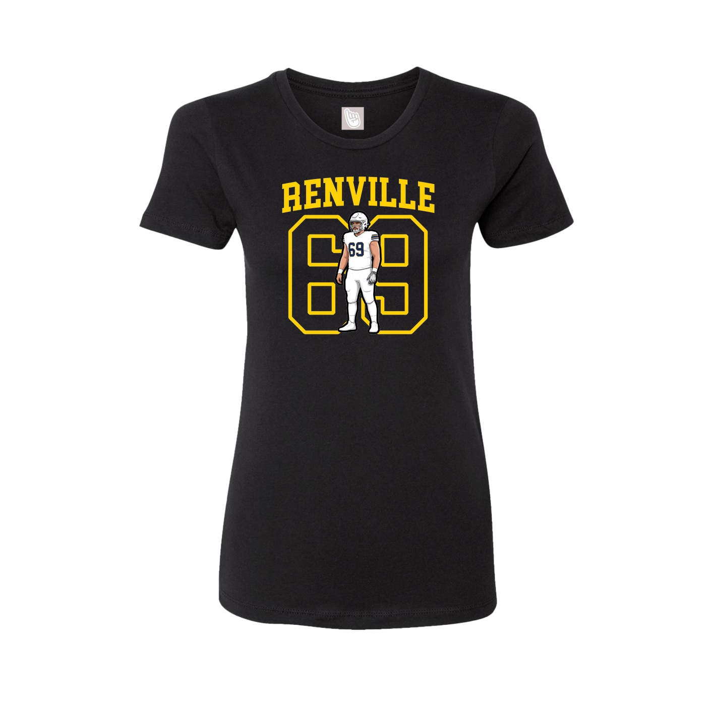 Fitted Women's Tee — Shirsey in Black