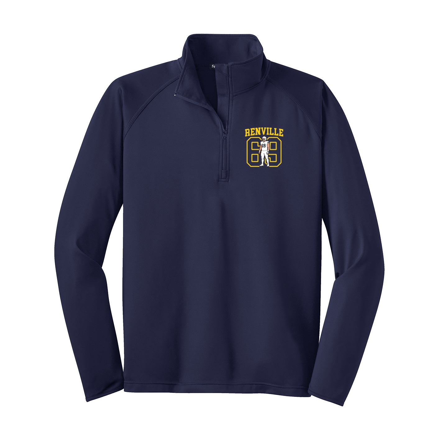 Q-Zip Pullover — Shirsey in Navy