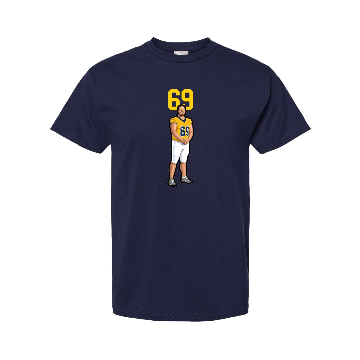 Youth Tee — Number Top in Navy