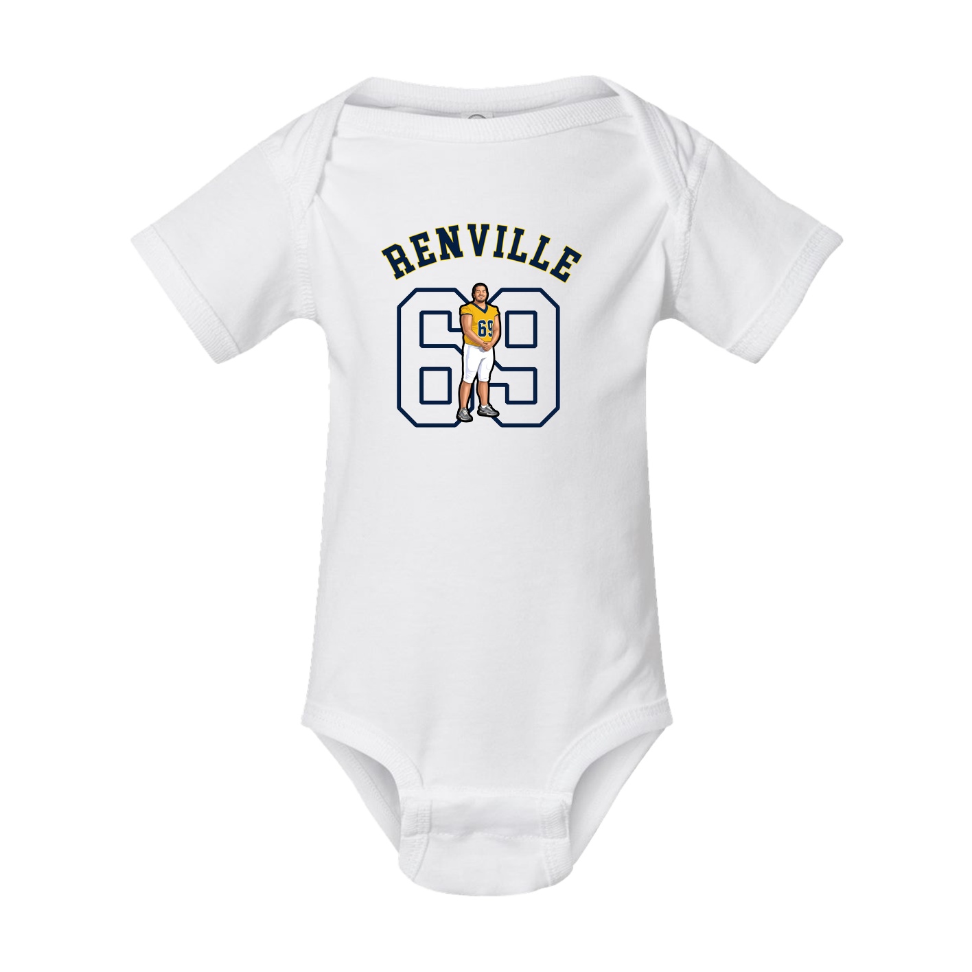 Baby Onesie — Shirsey Arch in White