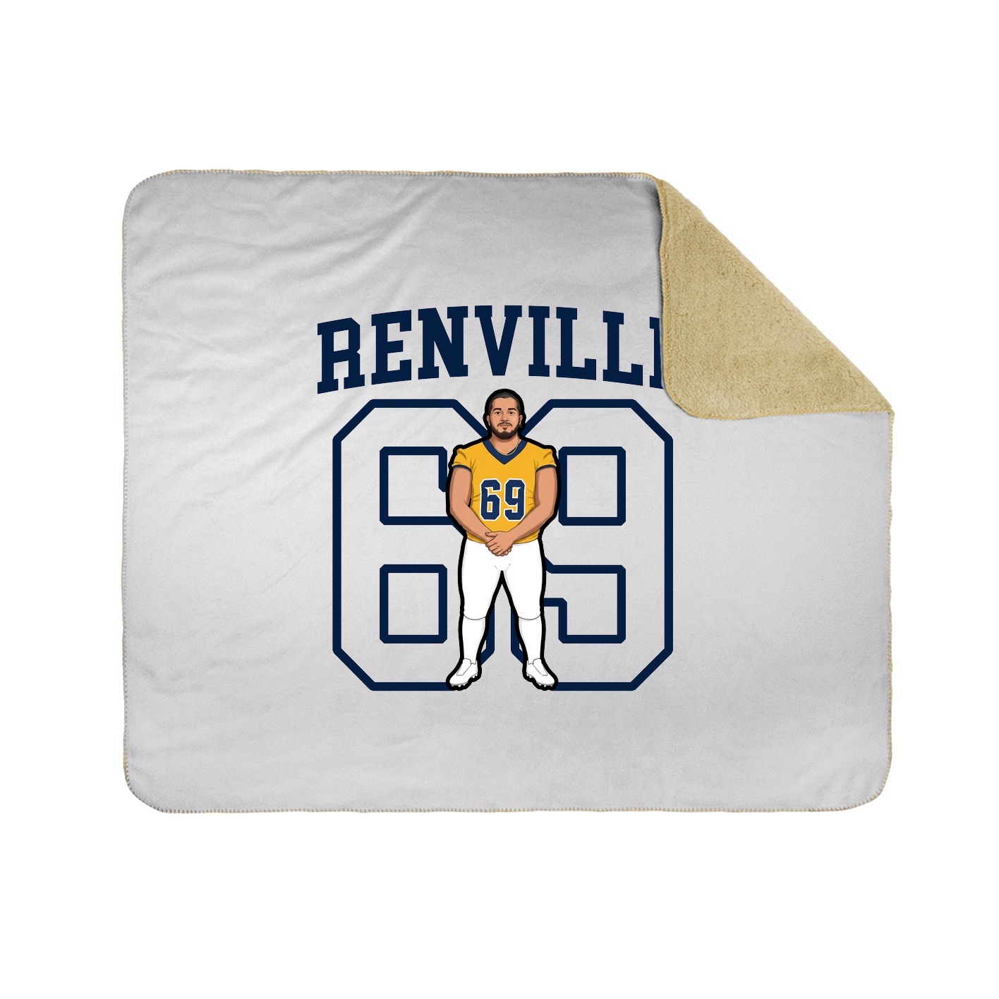 Throw Blanket — Shirsey in White