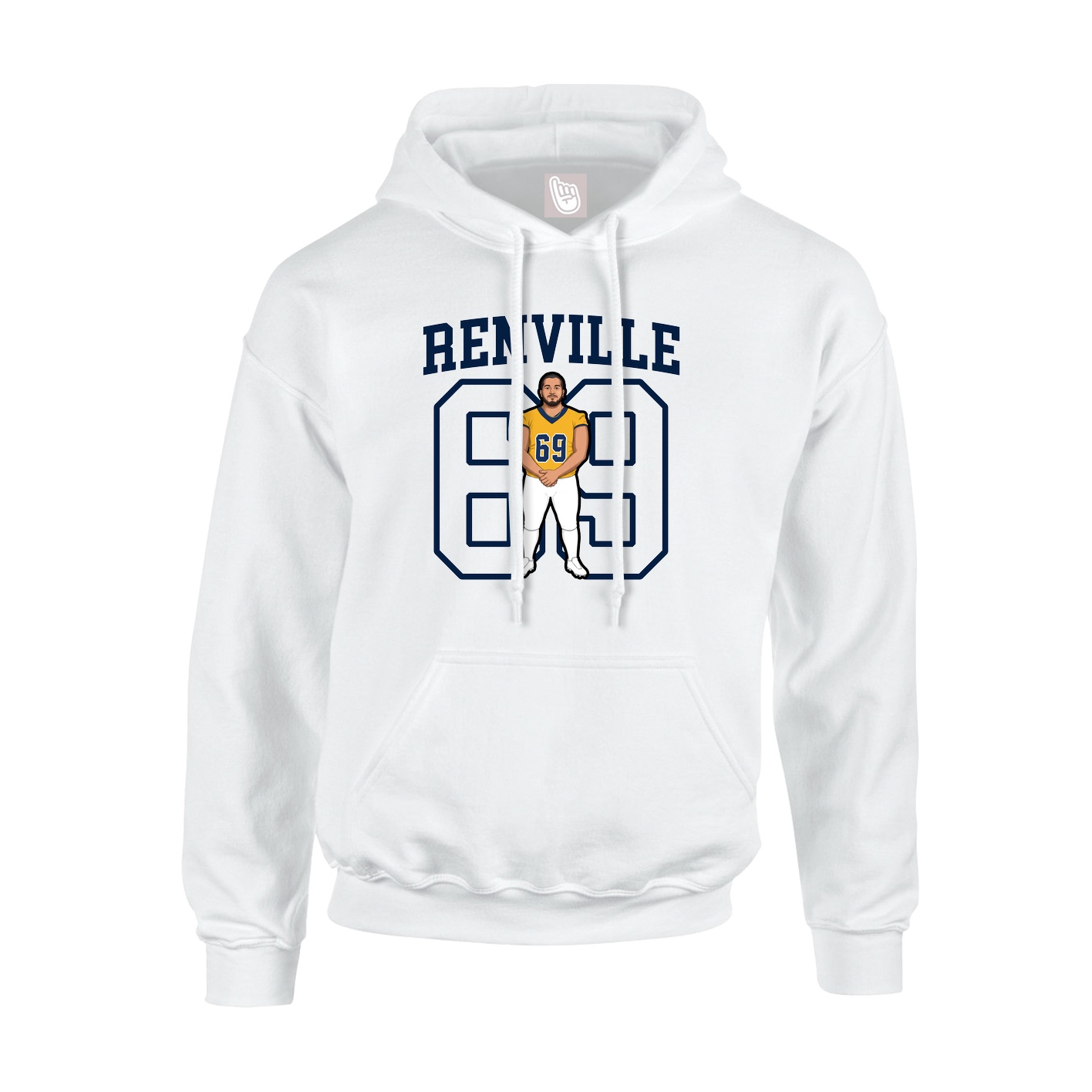 Hoodie — Shirsey in White
