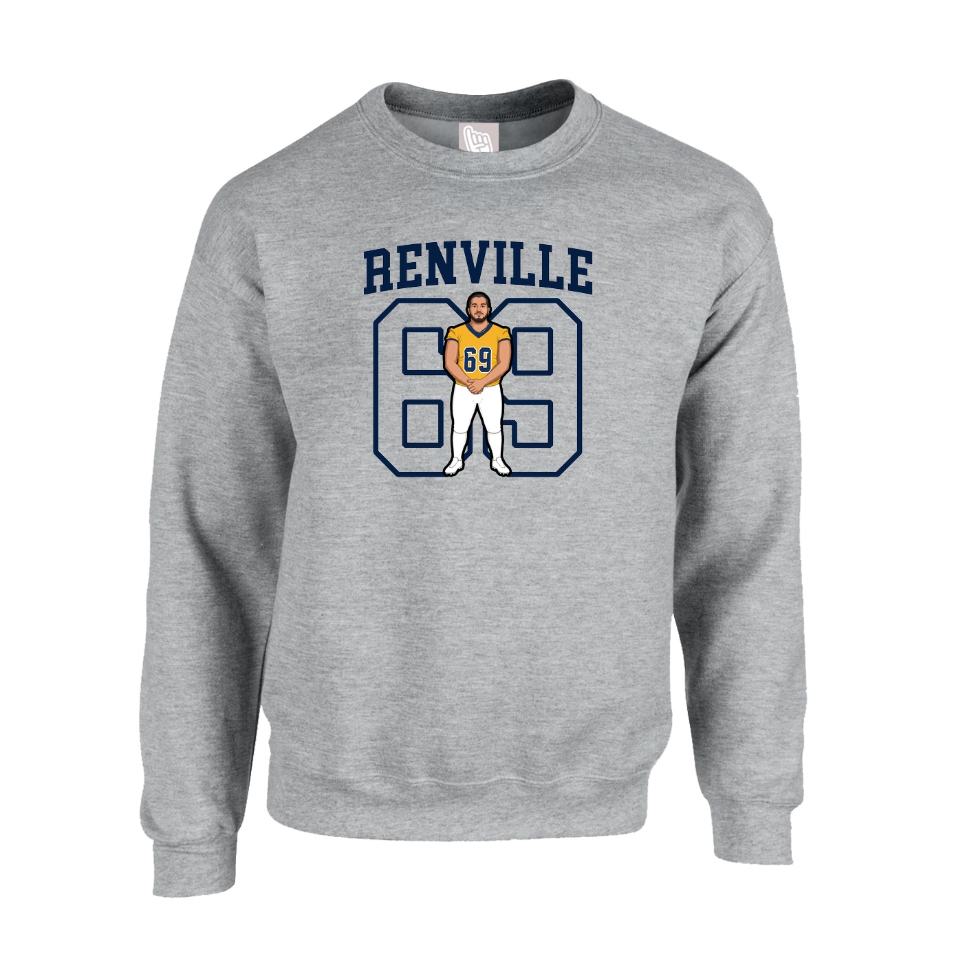 Fleece Crew — Shirsey in Grey